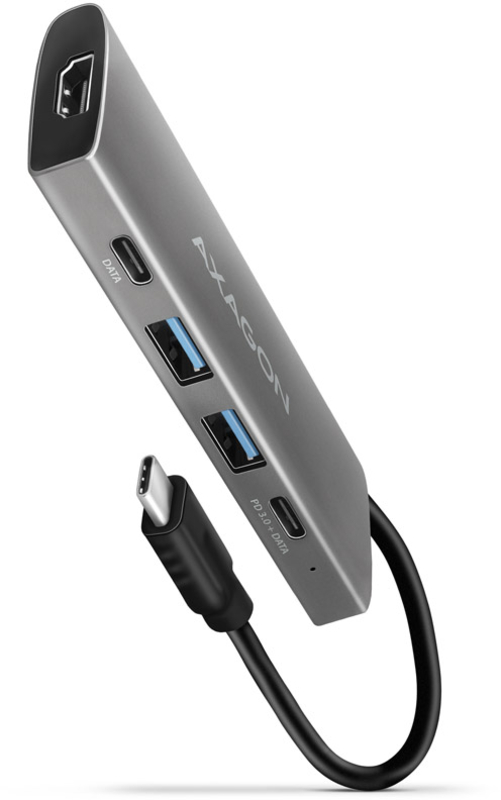 Picture of Picture of HUB USB-C AXAGON HMC-5G2 2x USB-A + 2x USB-C + HDMI, USB-C 3.2 Gen 2 10Gbps, PD 60W