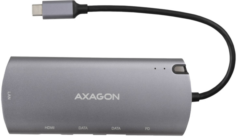 Picture of Picture of Multiport-Hub AXAGON HMC-6M2, USB 3.0, M.2-SATA, HDMI, Gbit-LAN, 2x USB-A, 1x USB-C