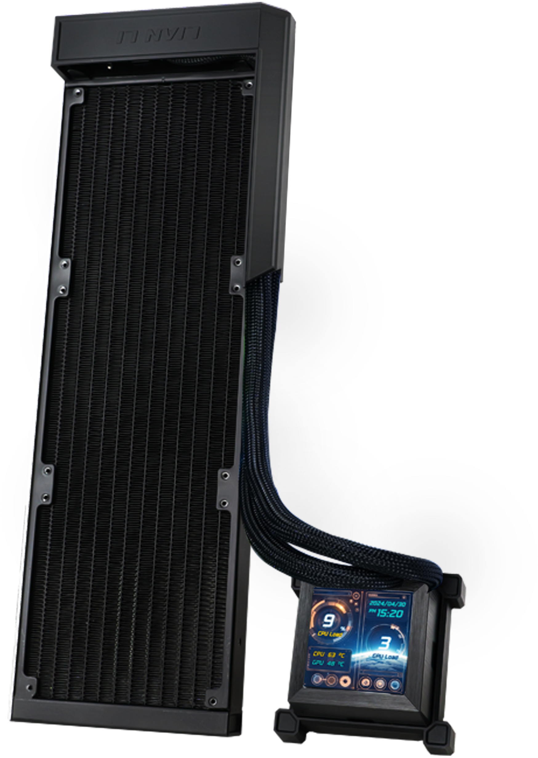 Picture of Picture of Kit Refrigeración Líquida CPU AIO Lian Li HydroShift LCD 360 Negro - 360mm S/Ventiladores