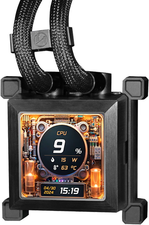 Lian Li - Kit Refrigeración Líquida CPU AIO Lian Li HydroShift LCD 360S Negro - 360mm