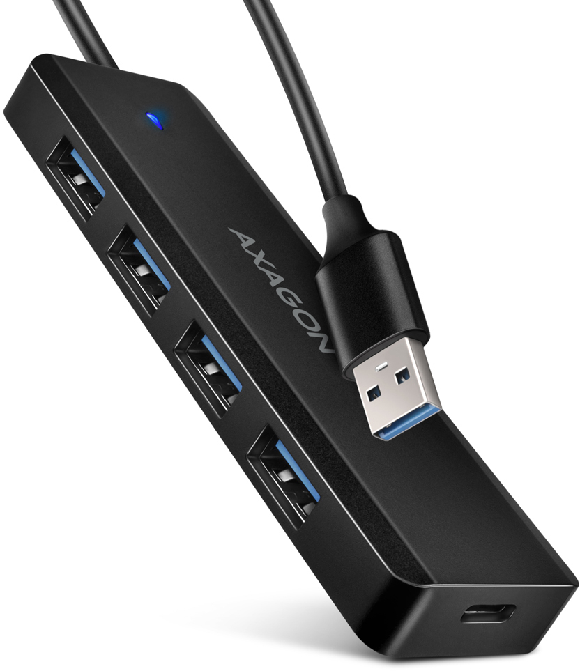 Picture of Picture of Travel Hub AXAGON HUE-C1A 4x USB3.2 Gen 1 USB-C power IN, w, Type-A - 20cm
