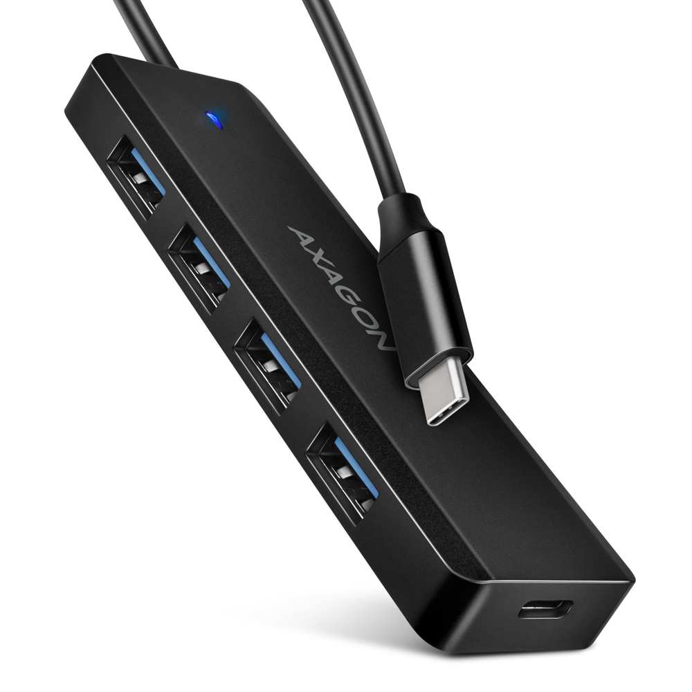 Picture of Picture of Travel Hub AXAGON HUE-C1C 4x USB3.2 Gen 1 USB-C power IN, w, Type-C - 20cm