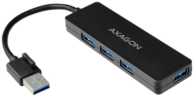 Picture of Picture of Slim Hub AXAGON HUE-G1A Superspeed USB-A, 4x USB 3.0 - 15cm