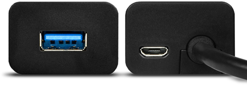 Picture of Picture of USB-A-Hub AXAGON HUE-S2B, 4x USB 3.0 - 30 cm