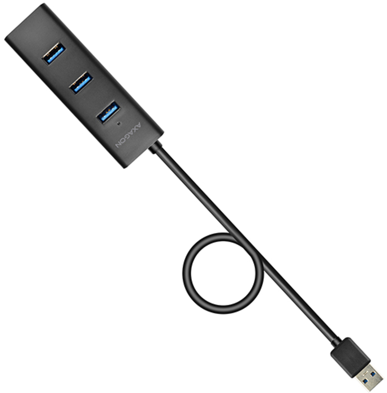 Picture of Picture of USB-A-Hub AXAGON HUE-S2BL, 4x USB 3.0 - 1.2m