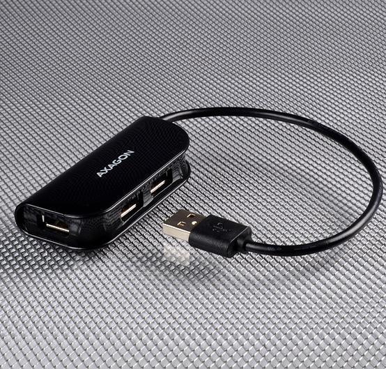 Picture of Picture of HUB USB AXAGON HUE-X4B 4x USB2.0 READY Negro