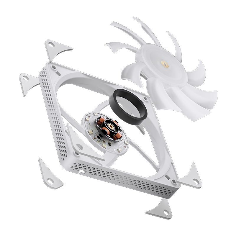 Jonsbo - Ventilador CPU Jonsbo HX6200D Blanco - 120mm (LGA 1700)