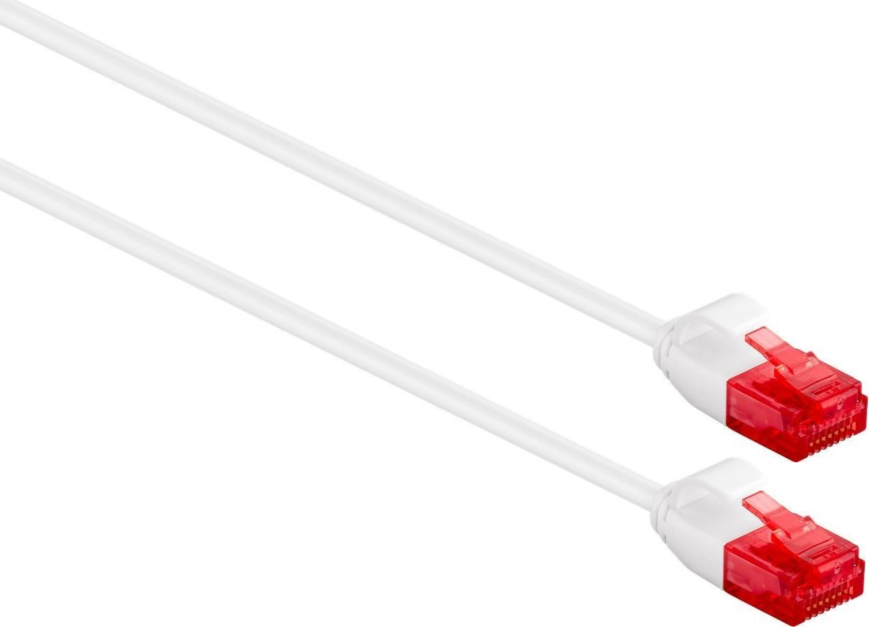 Picture of Picture of Cable de Red Slim Ewent RJ45 U/UTP Slim Cat.6 50 CM Blanco
