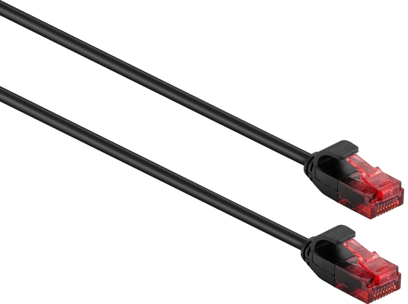 Picture of Picture of Cable de Red Slim Ewent RJ45 U/UTP Cat.6 5 M Negro