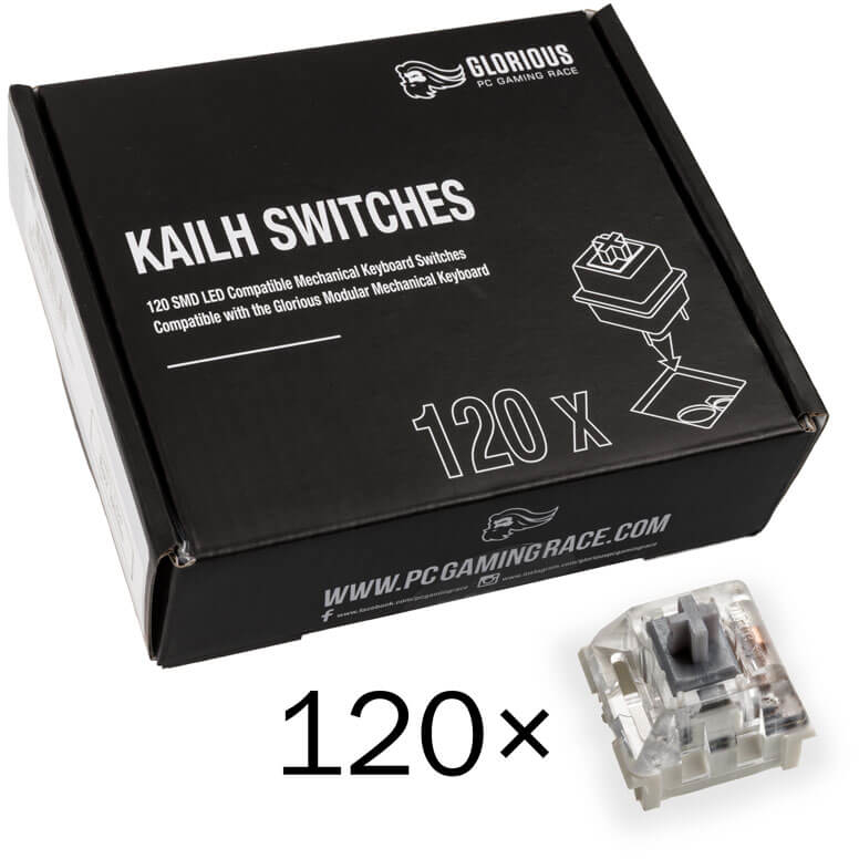 Picture of Picture of Pack 120 Switches Kailh Speed Silver para Glorious GMMK