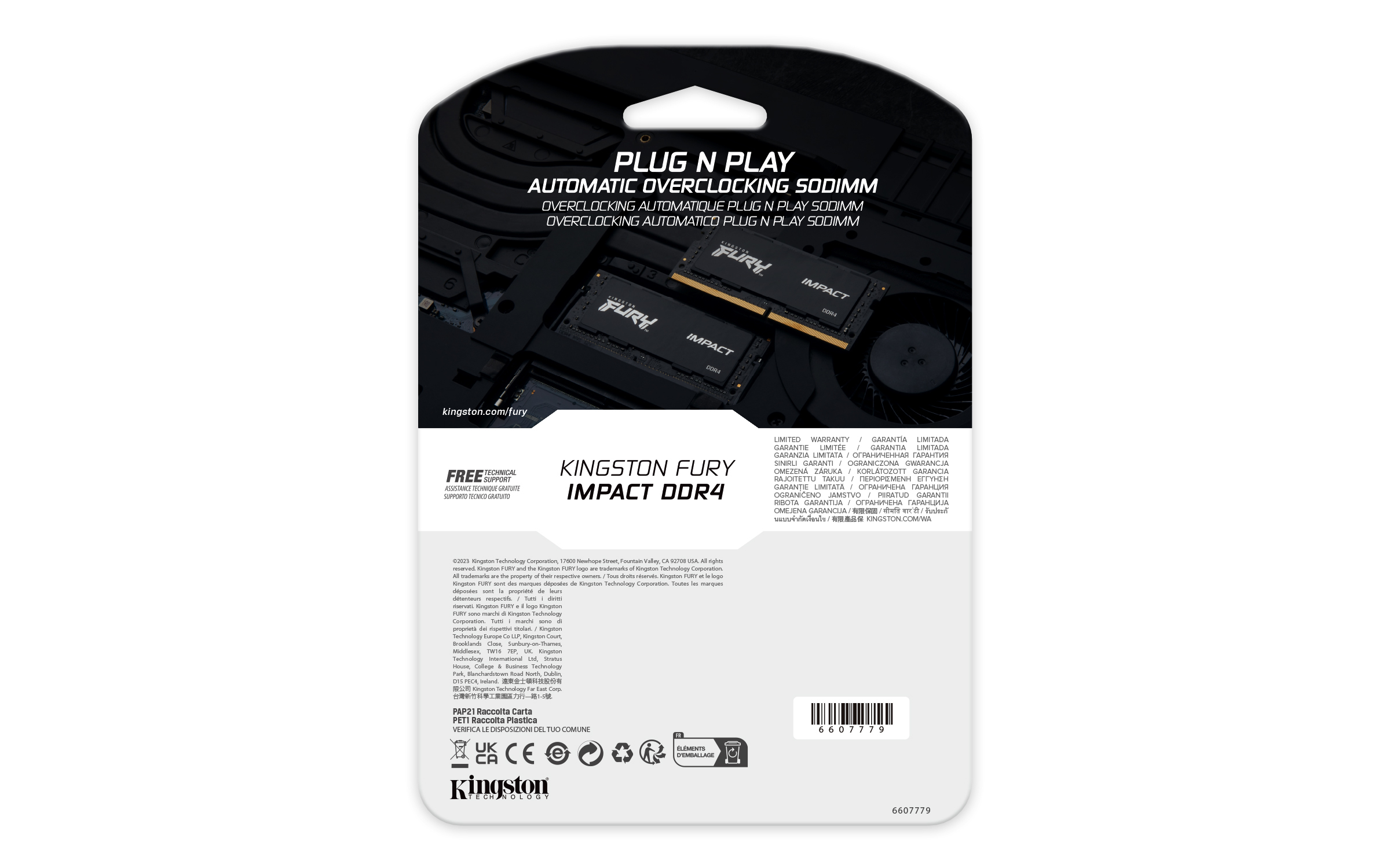 Kingston - Kingston SO-DIMM 32GB DDR4 3200MHz Fury Impact CL20