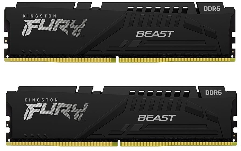 Picture of Picture of Kingston Kit 64GB (2 x 32GB) DDR5 5600MHz FURY Beast EXPO Negro 2R CL36