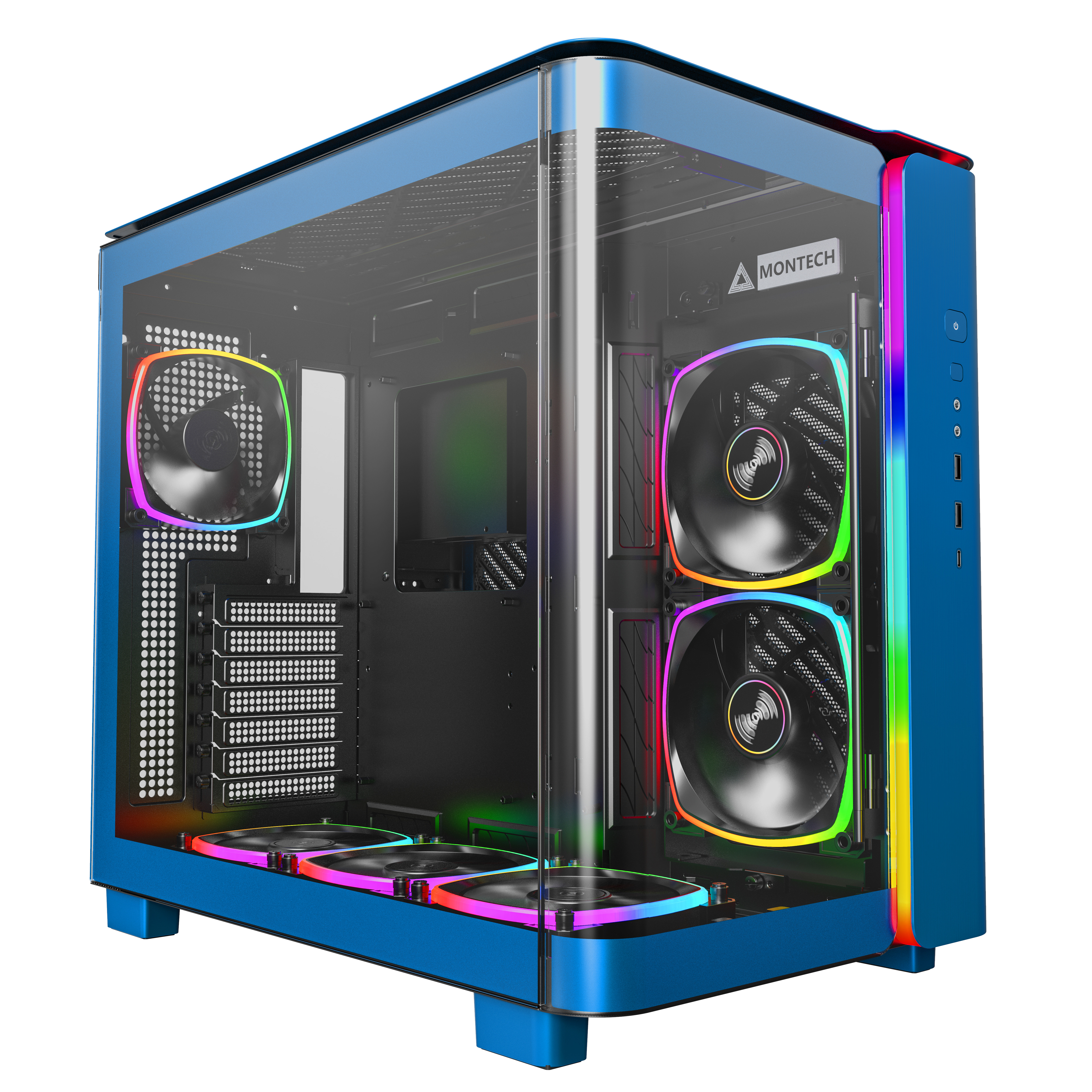 Picture of Picture of Caja ATX Montech King 95 PRO Azul