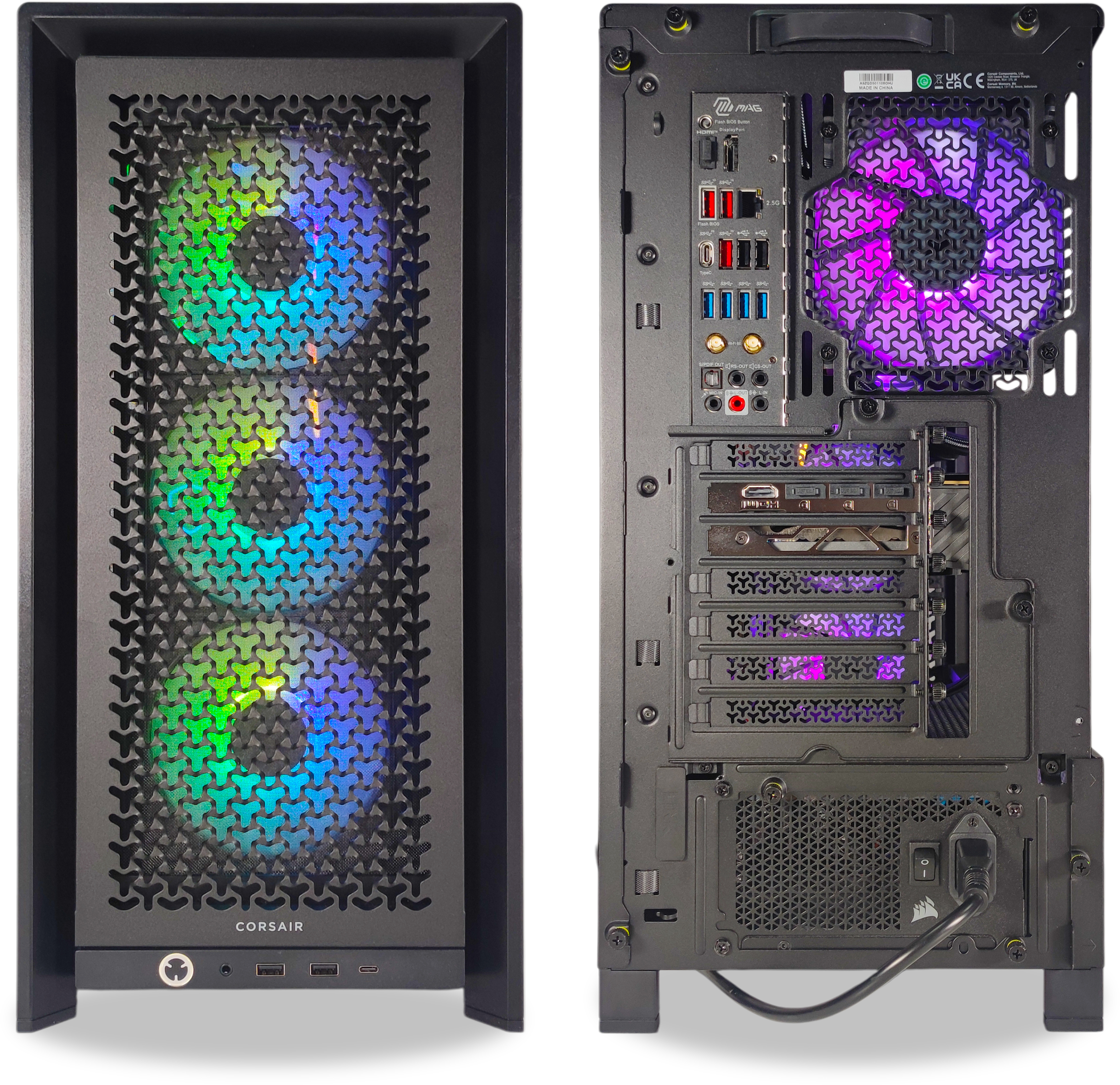 King Mod Systems - Ordenador King Mod Gamer-PC x iCUE Ryzen 7 9700X 32GB DDR5 1TB RTX 5070 WiFi W11