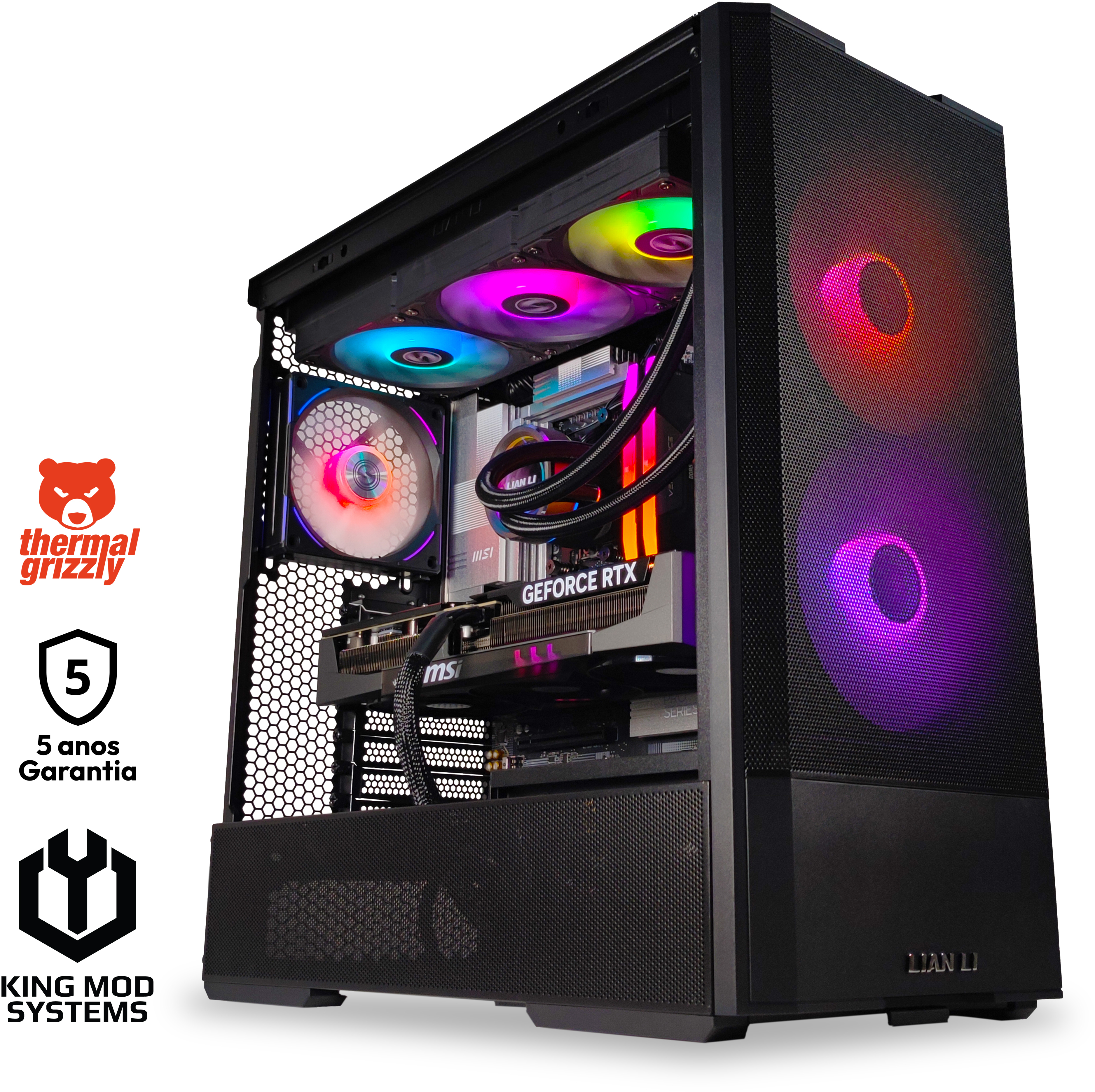 Picture of Picture of Ordenador King Mod Gamer-PC Ryzen 7 9800X3D 64GB DDR5 2TB RTX 5080 WiFi W11