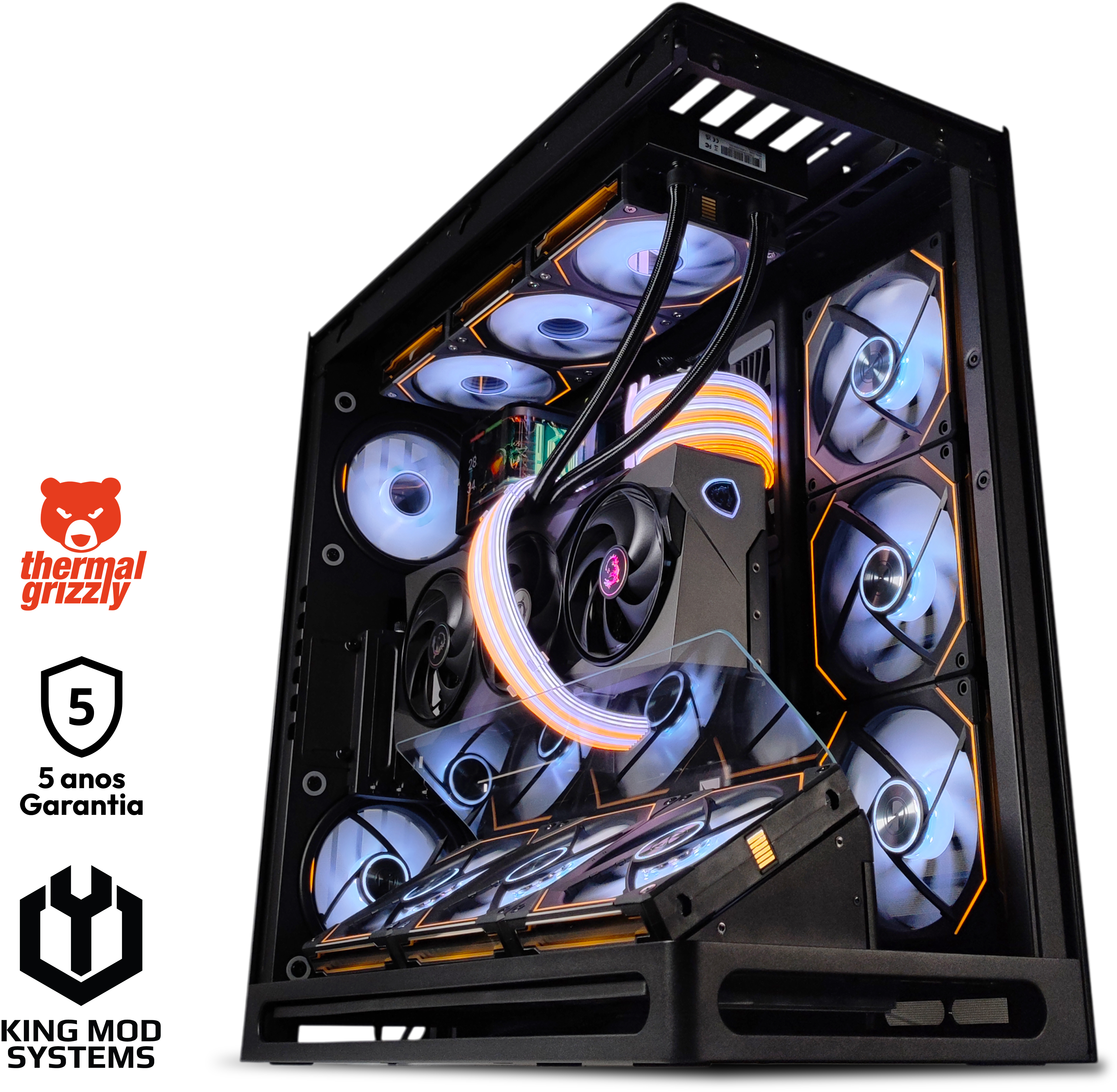 King Mod Systems - Ordenador King Mod Gamer-PC Ryzen 7 9800X3D 64GB DDR5 2TB RTX 5090 WiFi W11
