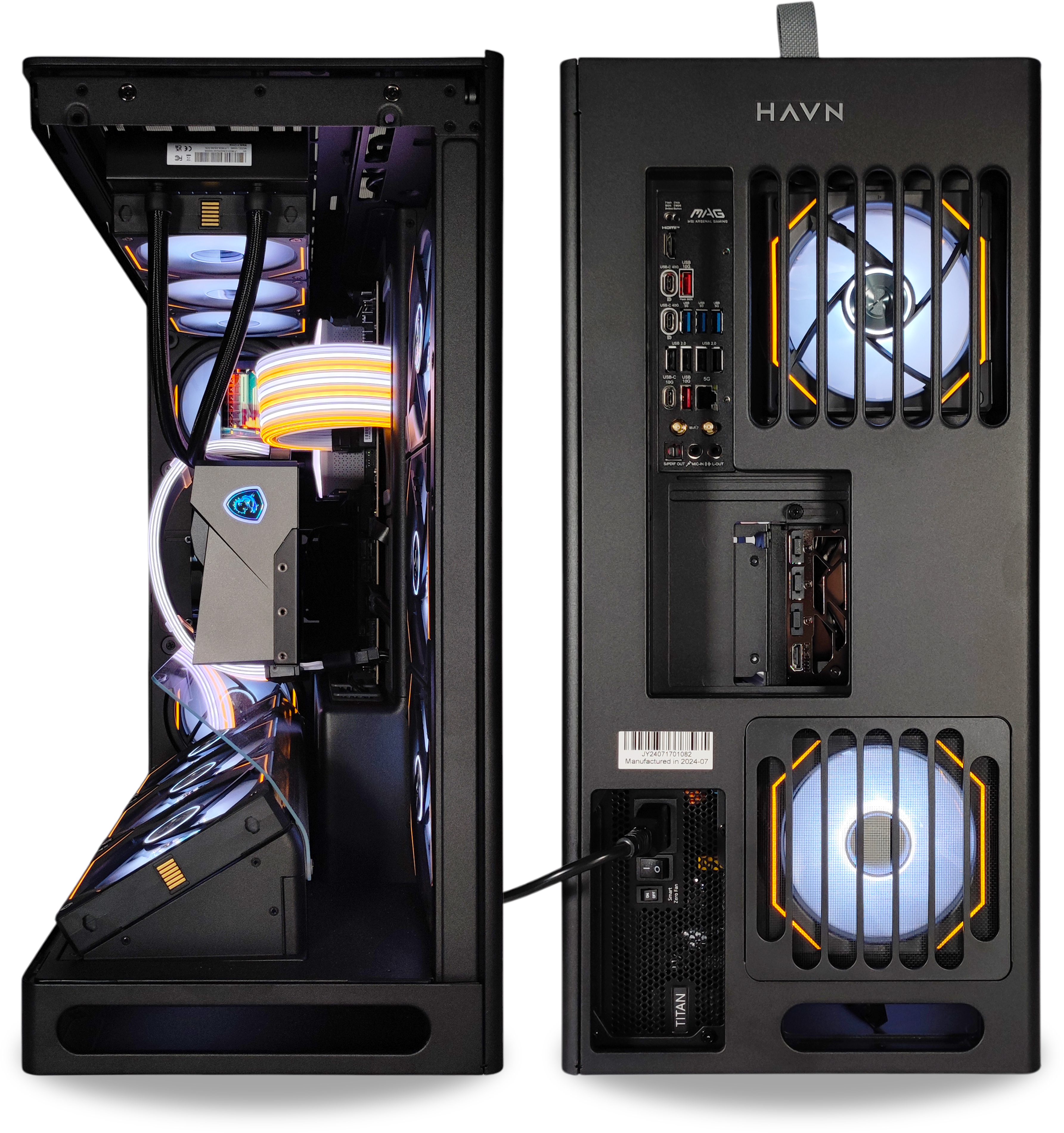 King Mod Systems - Ordenador King Mod Gamer-PC Ryzen 7 9800X3D 64GB DDR5 2TB RTX 5090 WiFi W11