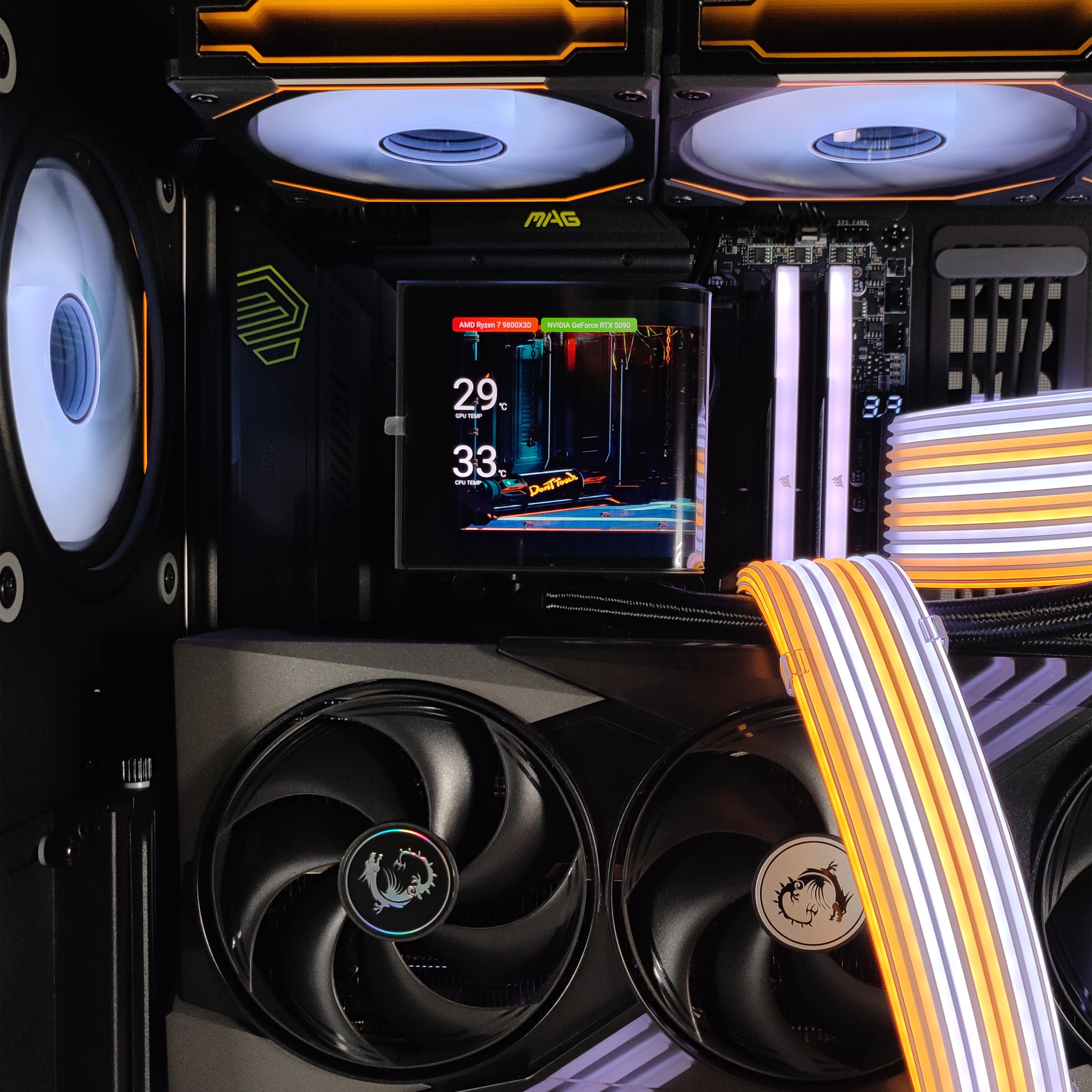 King Mod Systems - Ordenador King Mod Gamer-PC Ryzen 7 9800X3D 64GB DDR5 2TB RTX 5090 WiFi W11