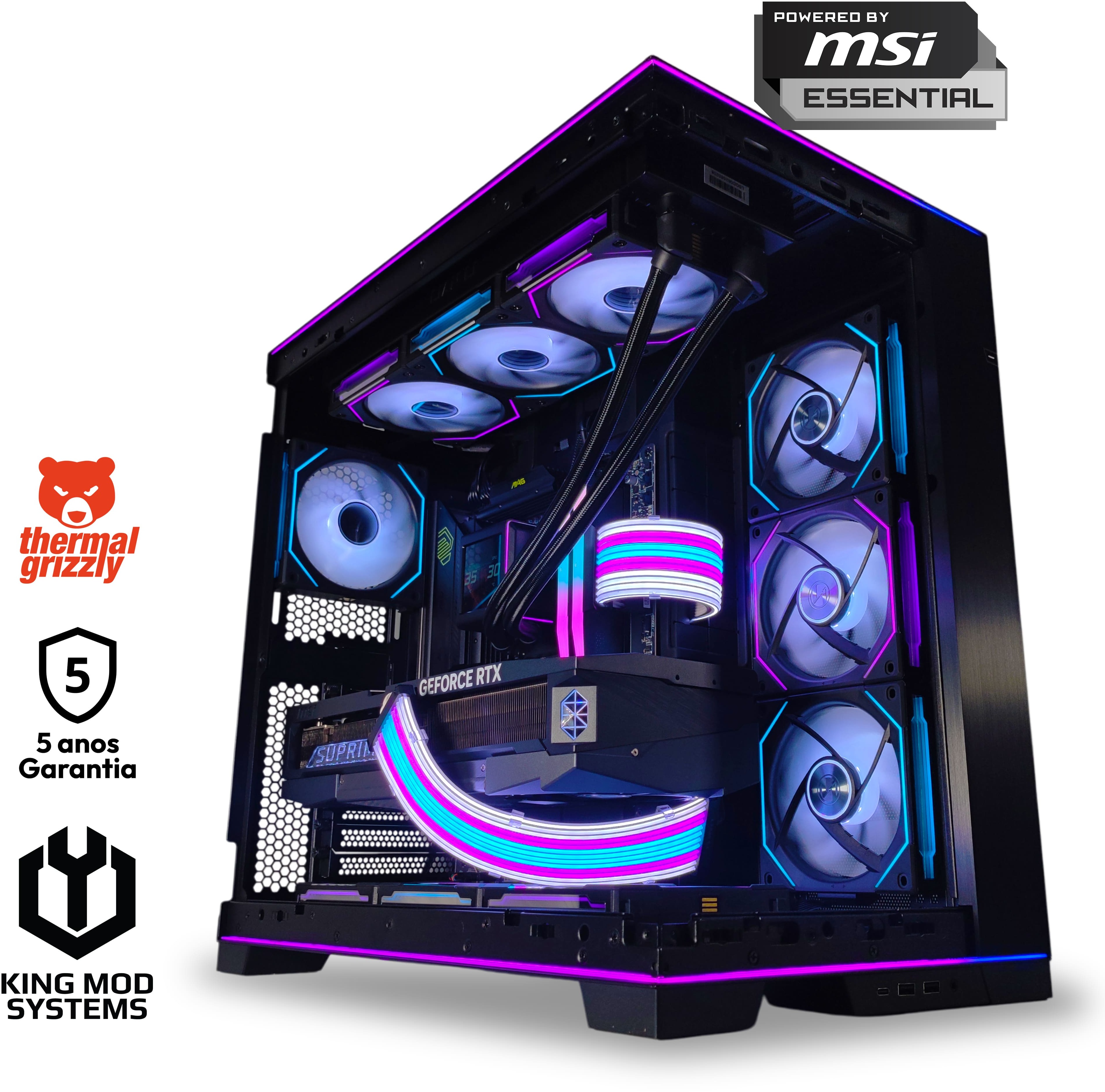 Picture of Picture of Ordenador King Mod Gamer-PC Ryzen 7 9800X3D 64GB DDR5 2TB RTX 5090 WiFi W11 V2