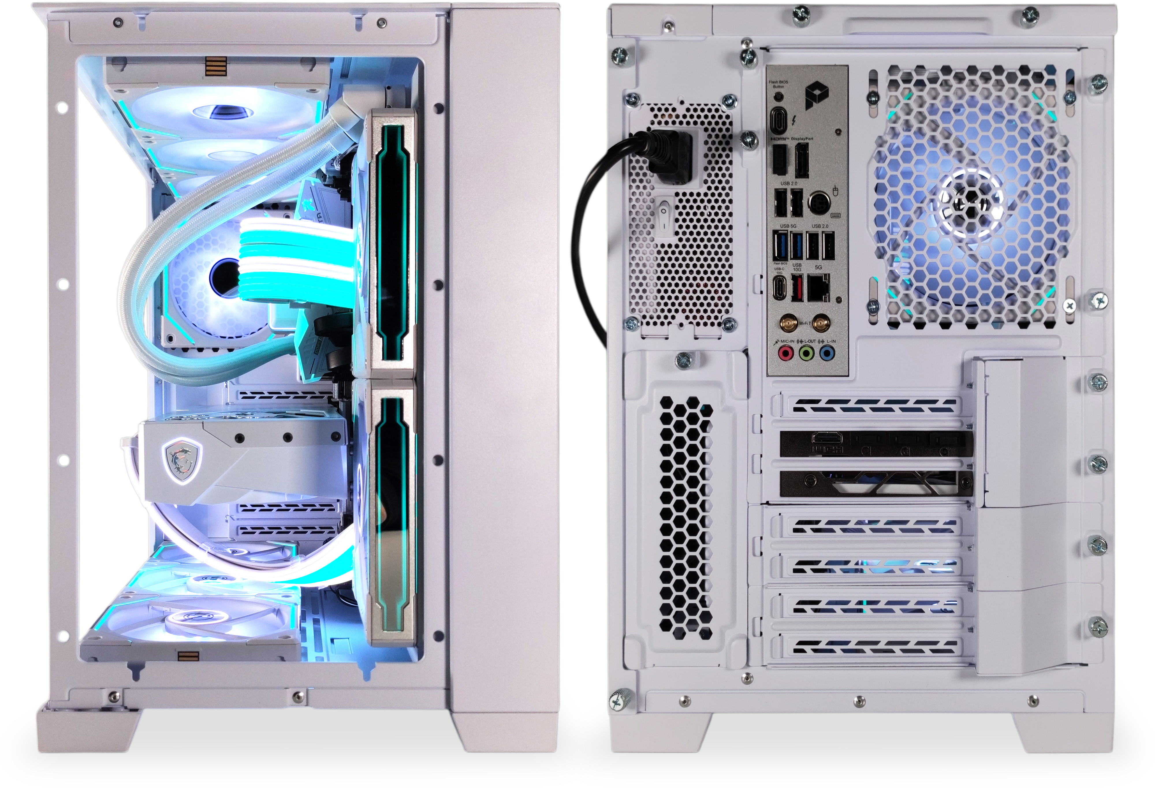 King Mod Systems - Ordenador King Mod Gamer-PC Powered by MSI Intel Ultra 7 265KF 48GB DDR5 2TB RTX 5080 WiFi W11