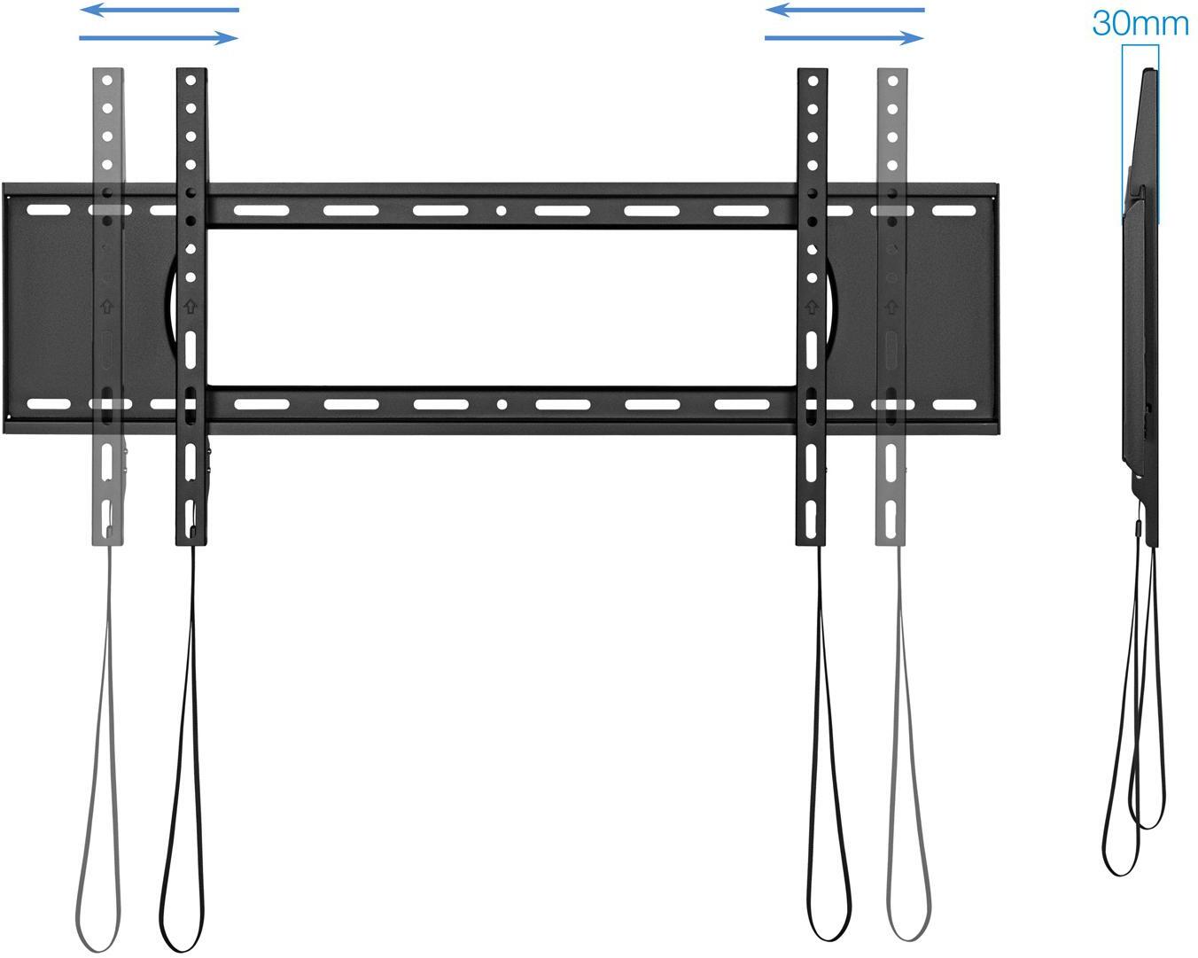 Picture of Picture of Soporte de Pared Tooq 43" a 90" Max. 80Kg Negro