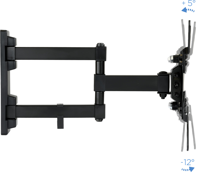 Picture of Picture of Soporte de Pared Tooq Tilt e GiRatónrio 3 Pivots 13" a 42" Max. 20Kg Negro