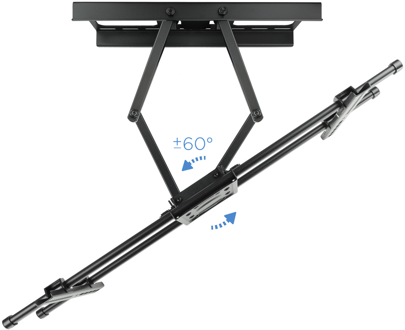 Tooq - Soporte de Pared Tooq Tilt e GiRatónrio 3 Pivots 43" a 90" Max. 75Kg