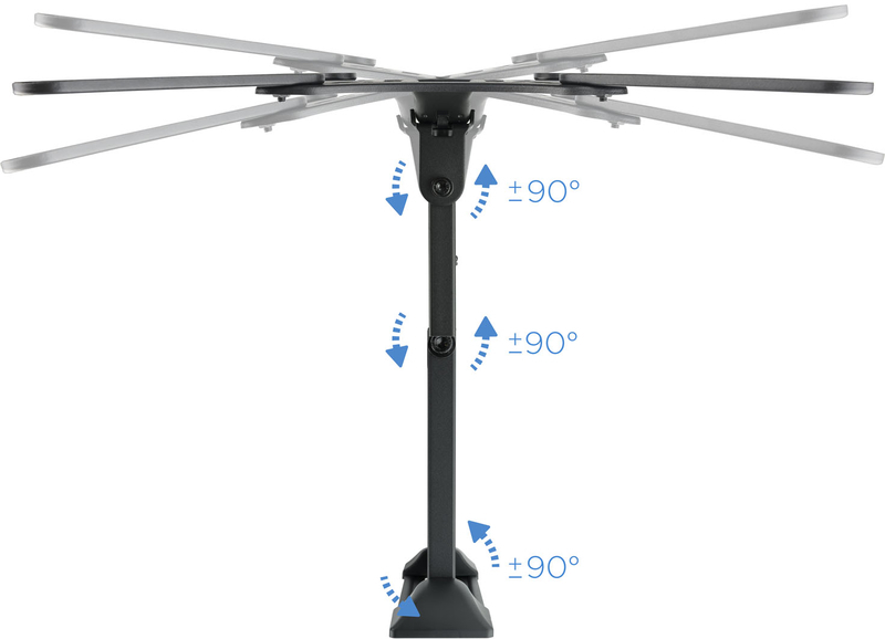 Tooq - Soporte de Pared Tooq 23" a 55" Max. 30kg Negro