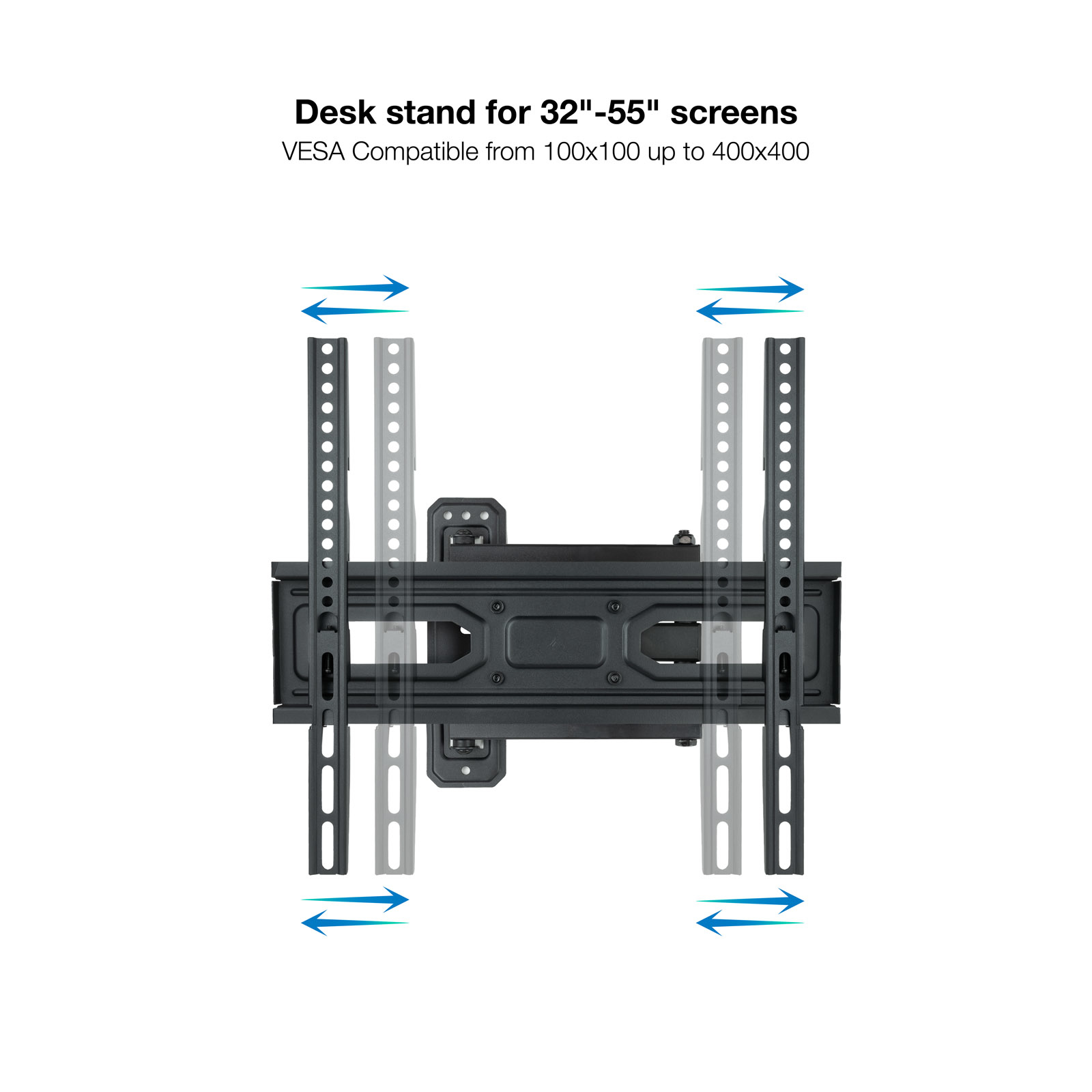 Picture of Picture of Soporte de Pared Tooq Inclinable 3 Pivotes 32" a 55" Máx. 35kg Negro