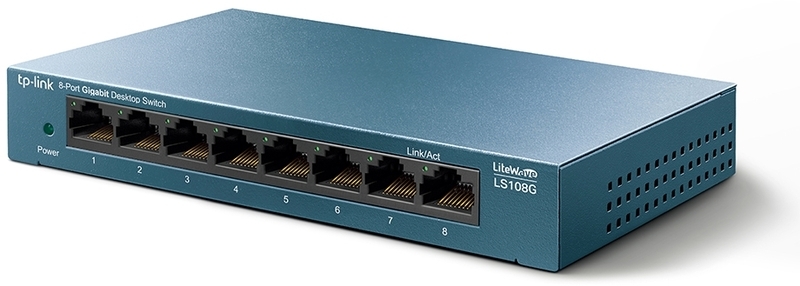 Picture of Picture of Switch TP-Link LS108G 8 Portas Gigabit Litewave Metal