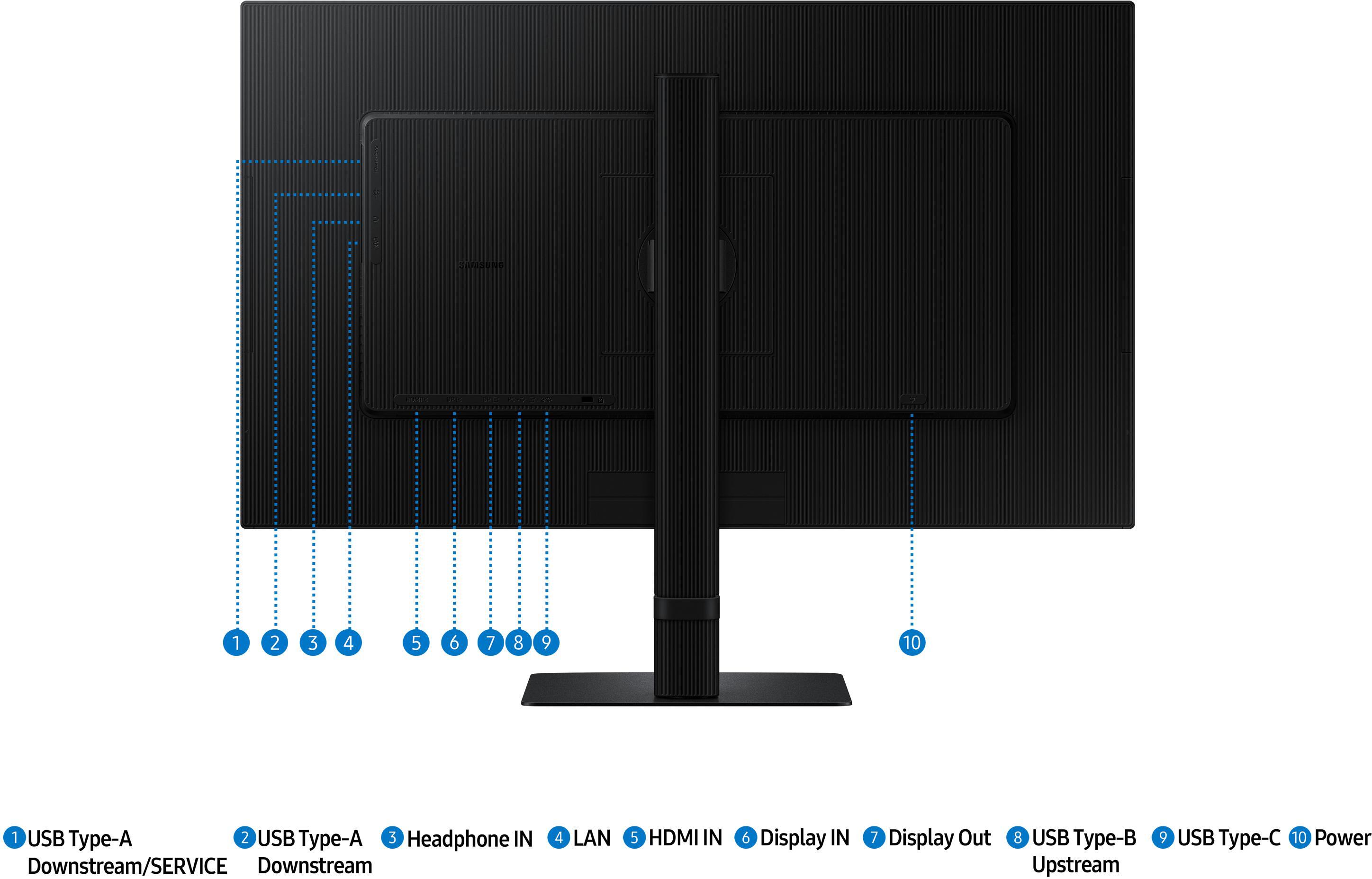 Samsung - Monitor Samsung ViewFinity S6 27" S60UD PS QHD 100Hz USB-C (PD90W) KVM Daisy Chain HDR10