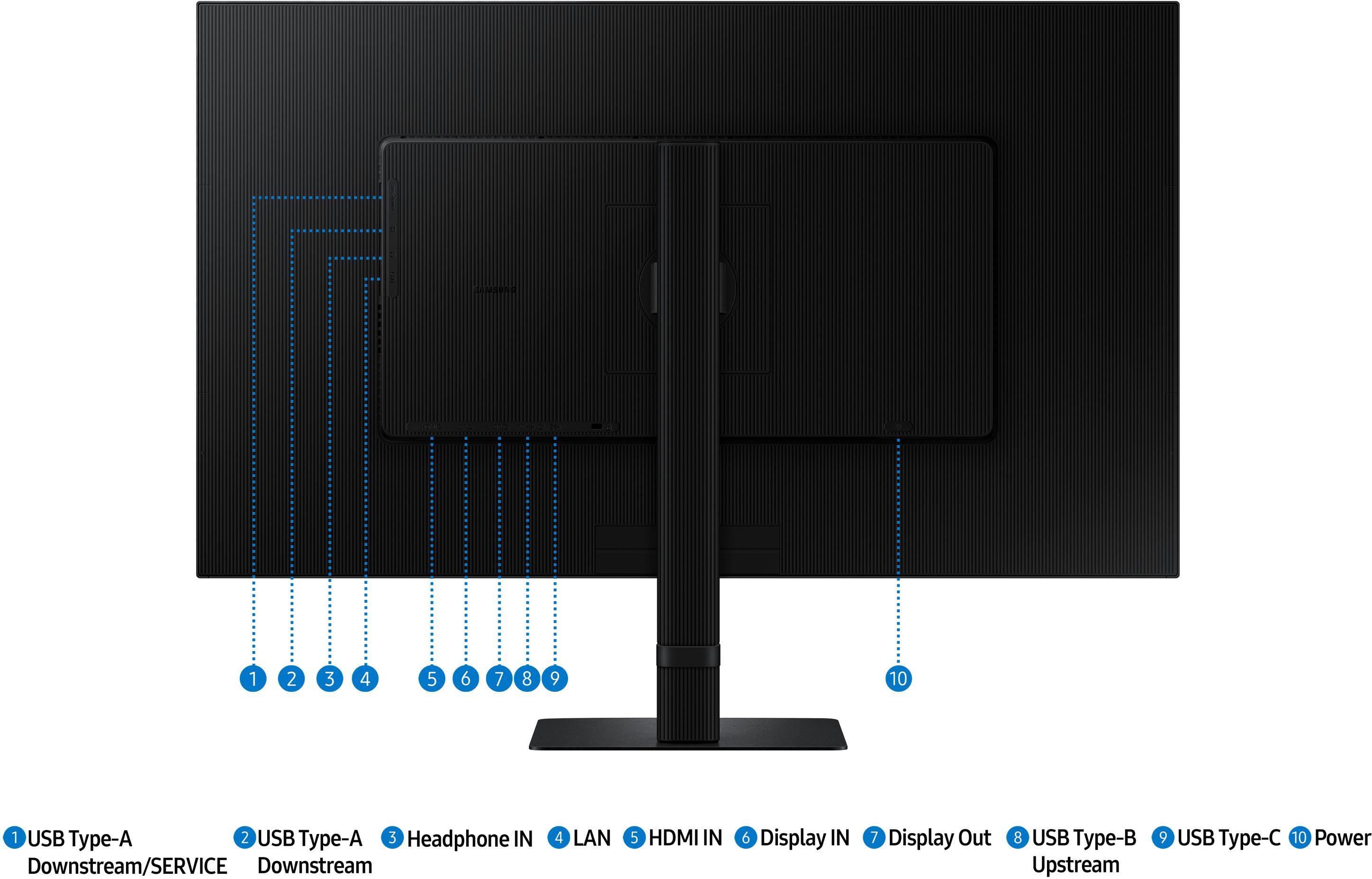 Samsung - Monitor Samsung ViewFinity S6 32" S60UD IPS QHD 100Hz USB-C (PD90W) KVM Daisy Chain HDR10