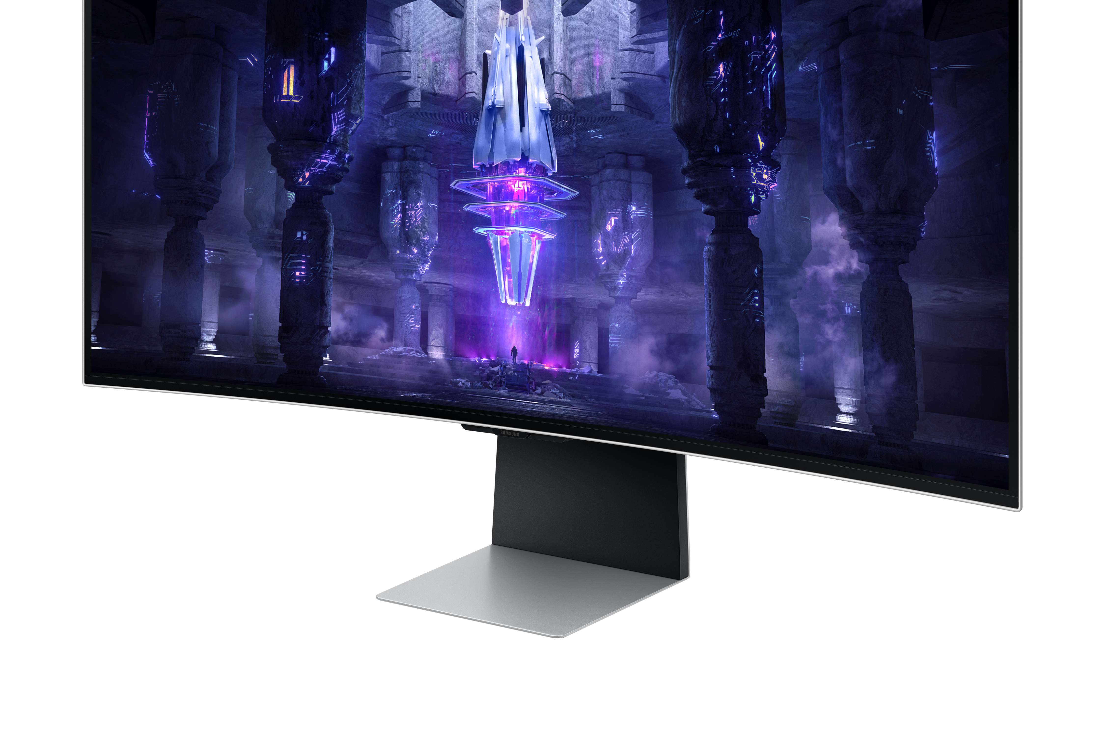 Samsung - Monitor Curvo Samsung Odyssey G8 34" G85SB OLED UWQHD 175Hz 0.1ms FreeSync Premium HDR True Black 400 Smart Monitor