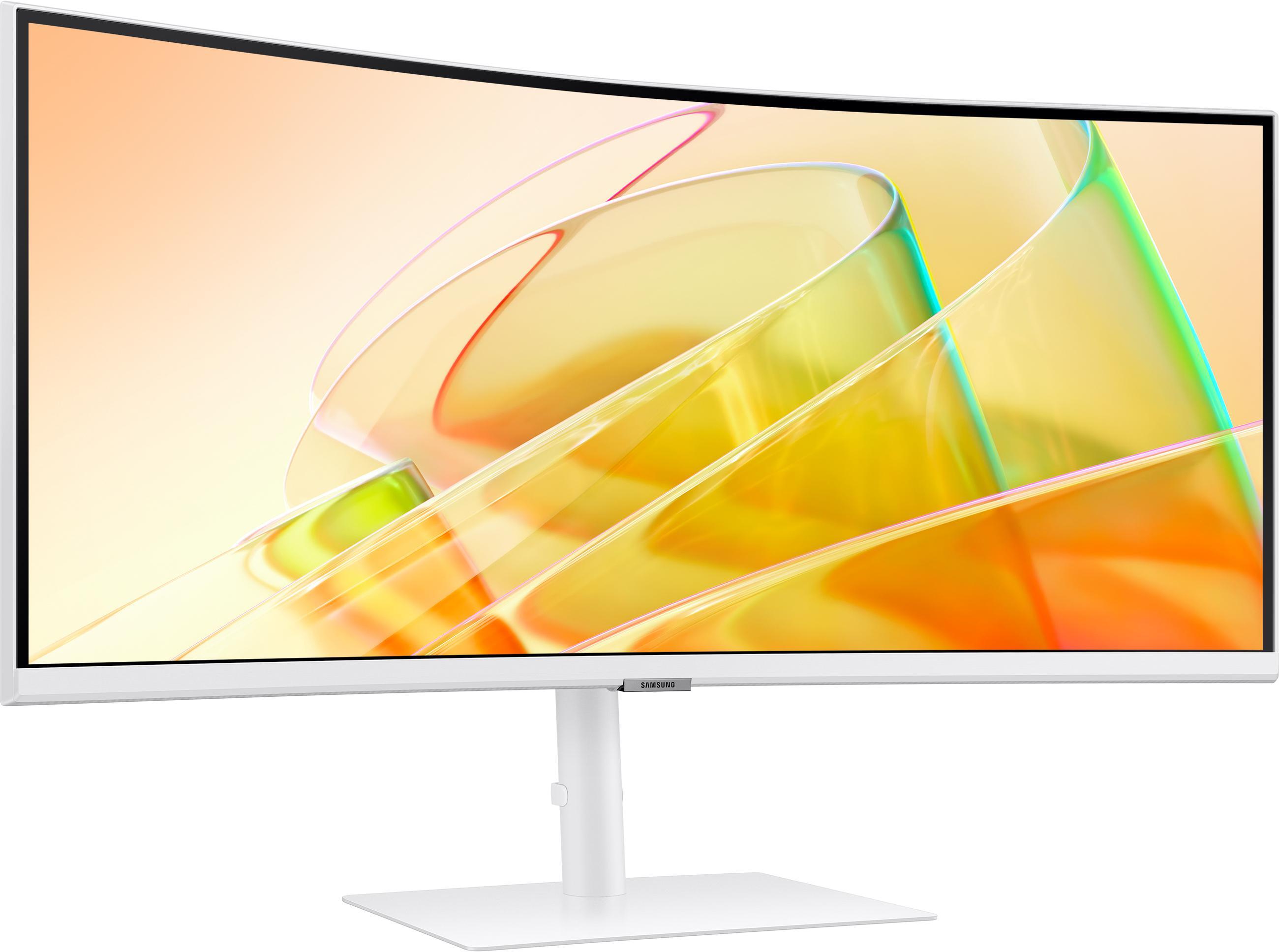 Samsung - Monitor Curvo Samsung ViewFinity S6 34" S65TC VA UWQHD 100Hz FreeSync Thunderbolt 4 KVM Blanco