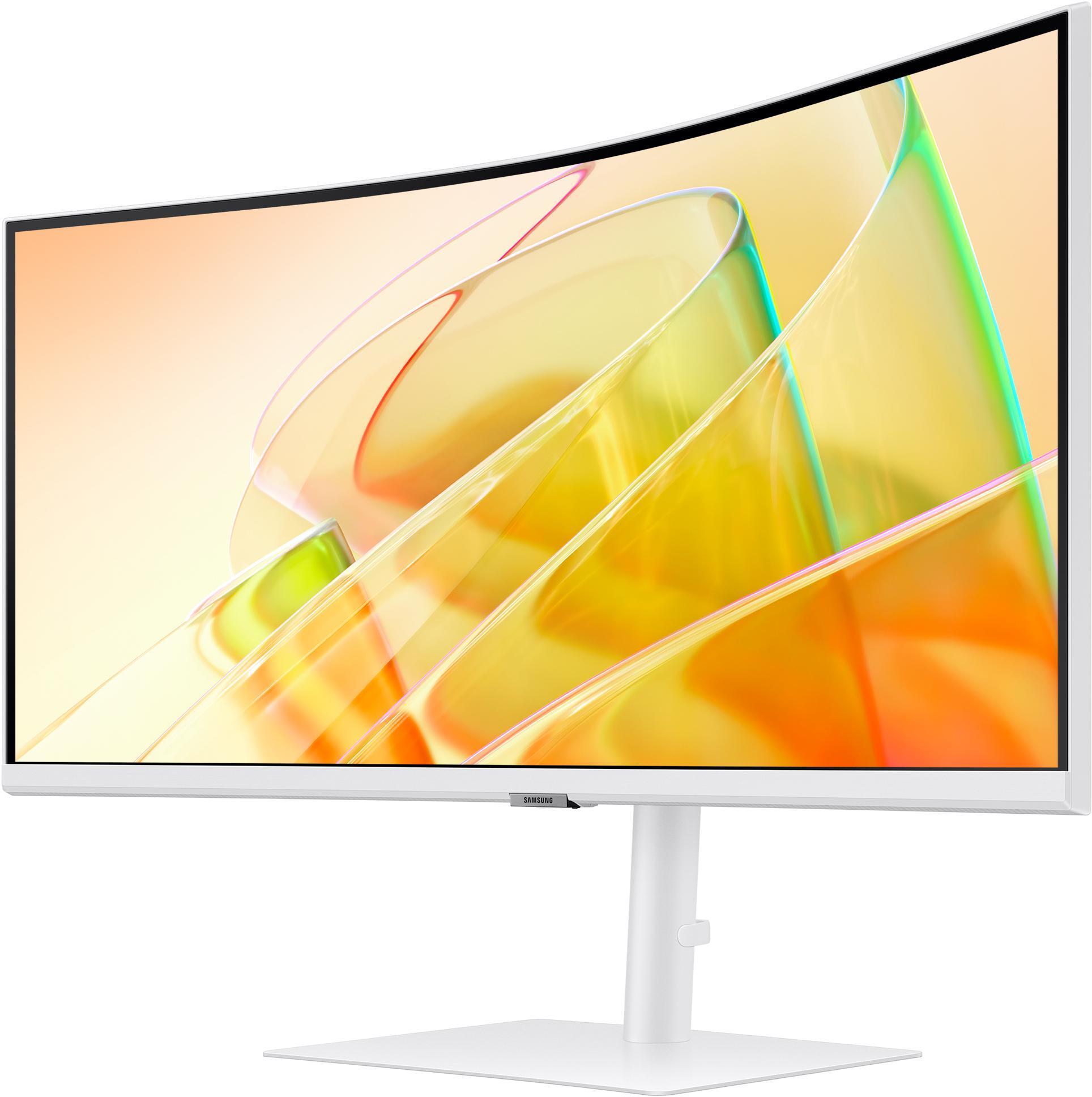 Samsung - Monitor Curvo Samsung ViewFinity S6 34" S65TC VA UWQHD 100Hz FreeSync Thunderbolt 4 KVM Blanco