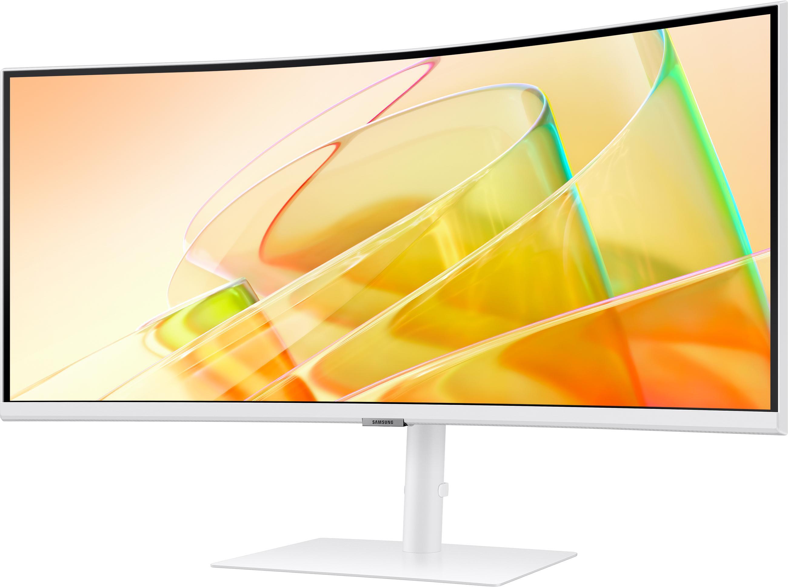 Samsung - Monitor Curvo Samsung ViewFinity S6 34" S65TC VA UWQHD 100Hz FreeSync Thunderbolt 4 KVM Blanco