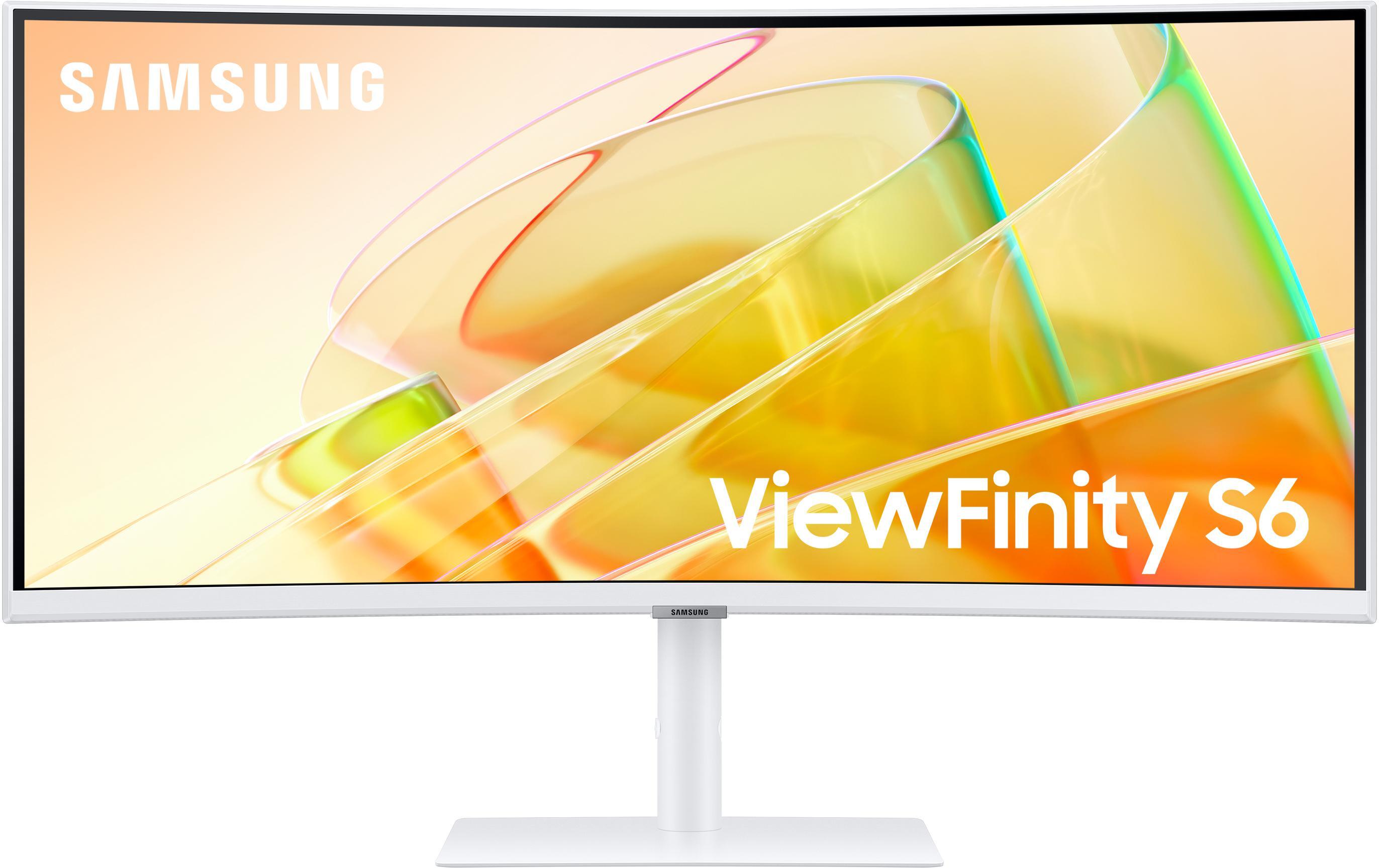 Samsung - Monitor Curvo Samsung ViewFinity S6 34" S65TC VA UWQHD 100Hz FreeSync Thunderbolt 4 KVM Blanco