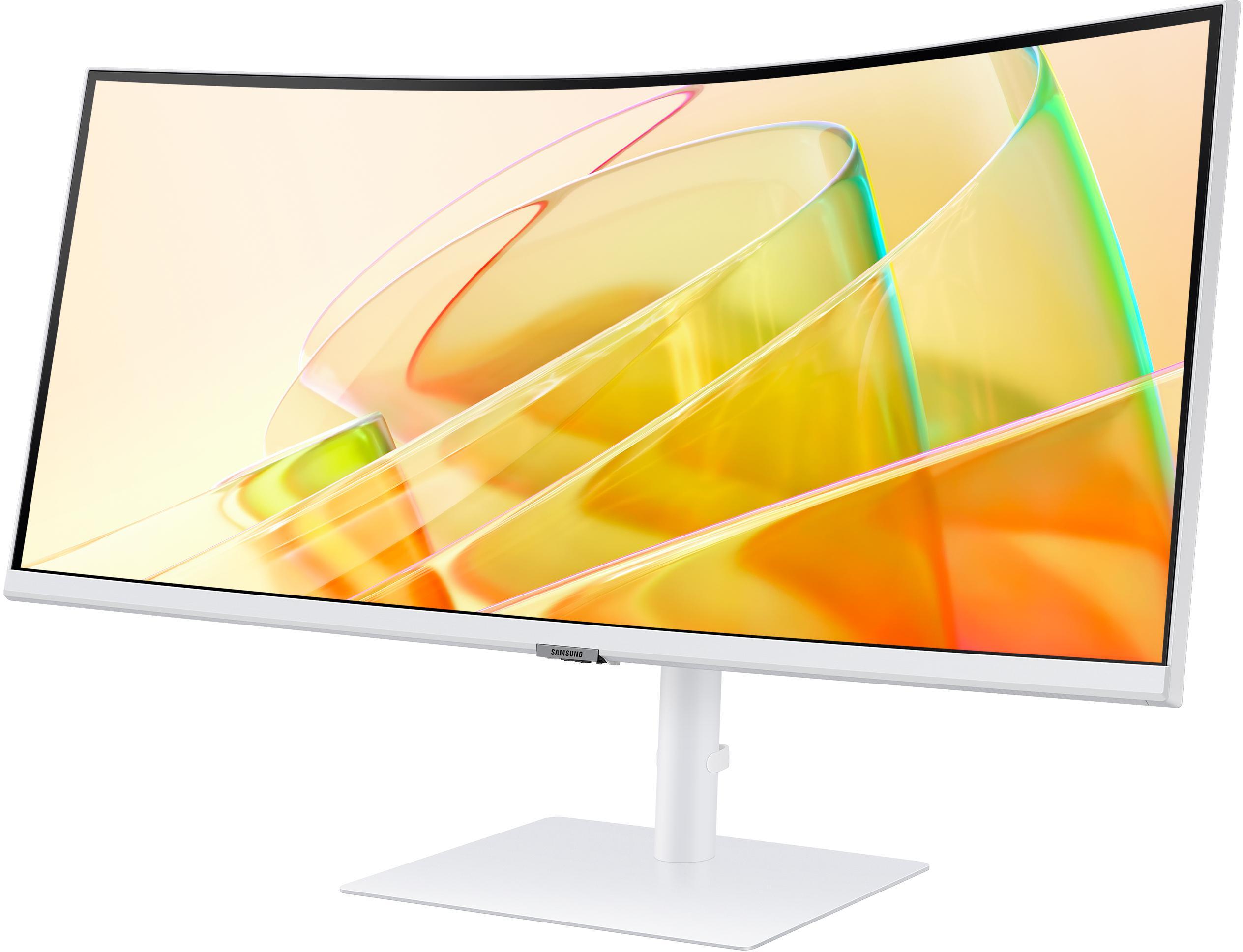 Samsung - Monitor Curvo Samsung ViewFinity S6 34" S65TC VA UWQHD 100Hz FreeSync Thunderbolt 4 KVM Blanco