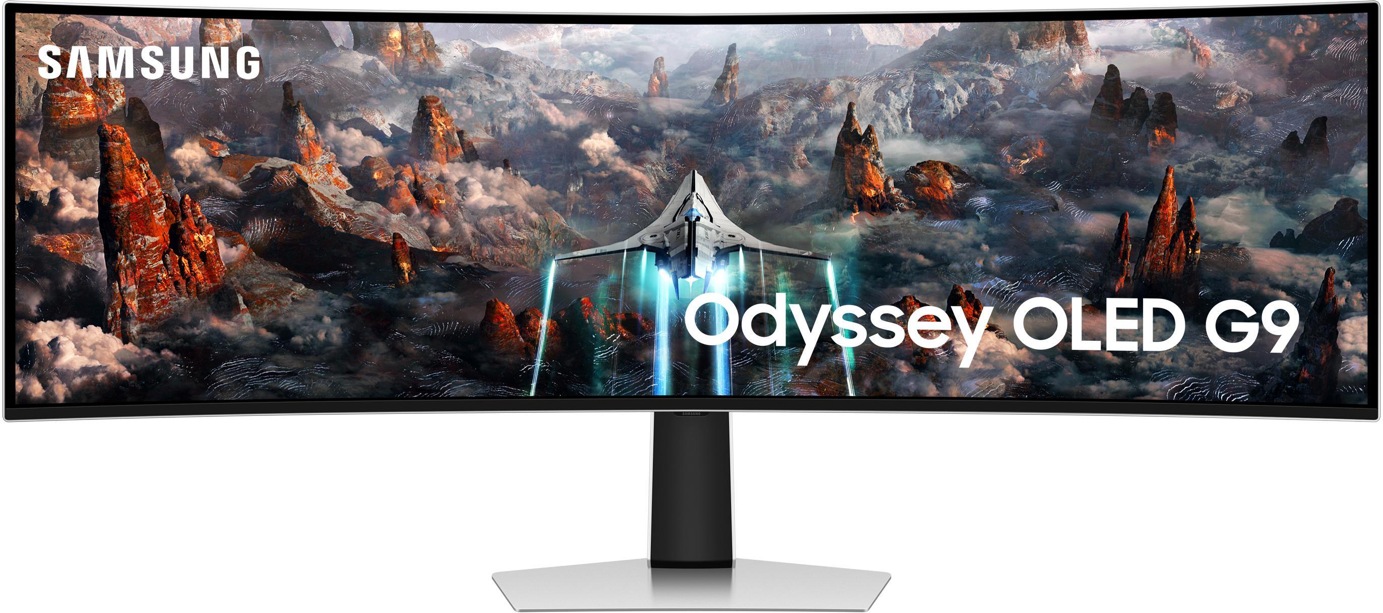 Samsung - Monitor Curvo Samsung Odyssey G9 49" G93SC OLED DQHD 240Hz 0.03ms