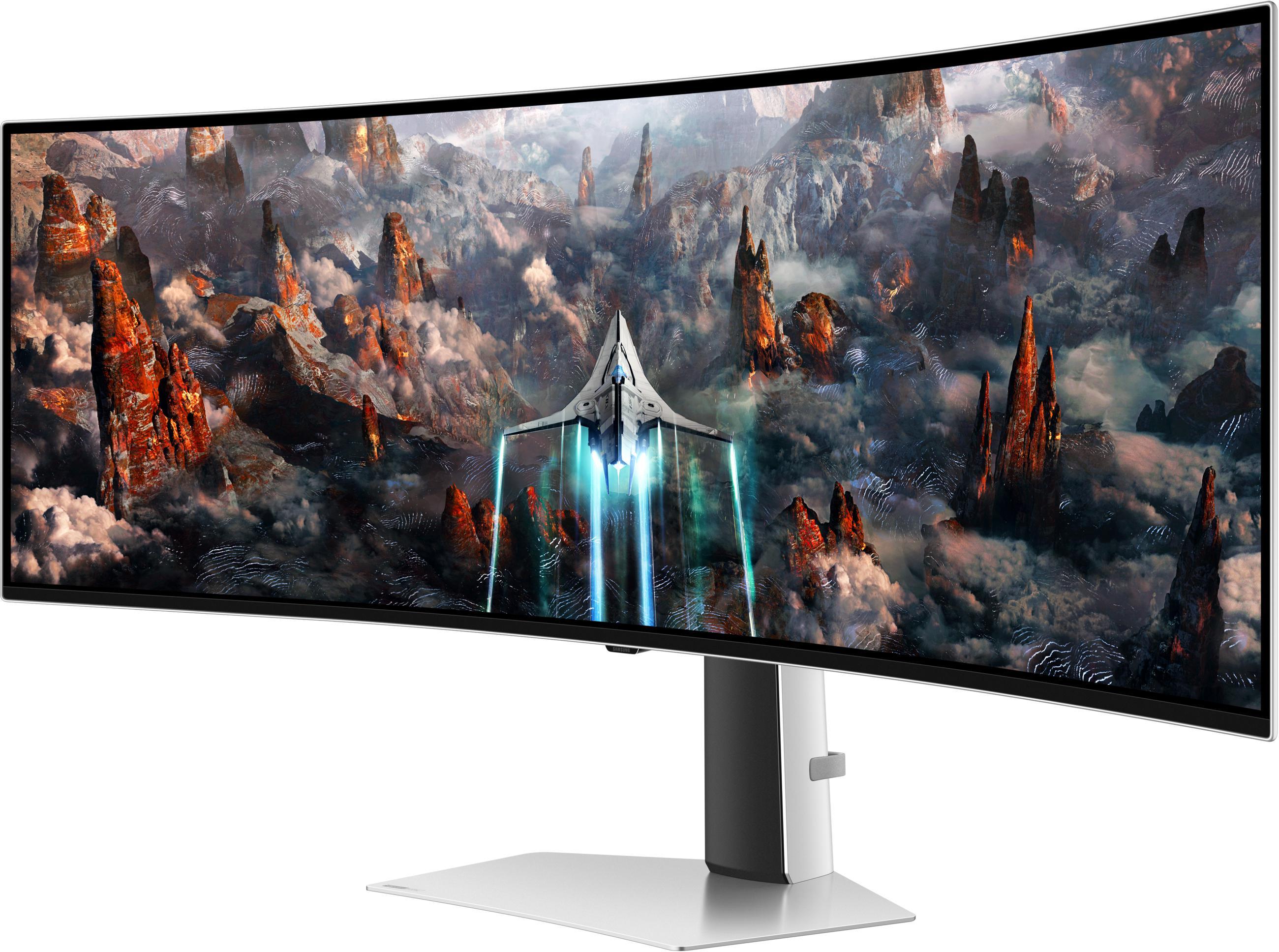 Samsung - Monitor Curvo Samsung Odyssey G9 49" G93SC OLED DQHD 240Hz 0.03ms