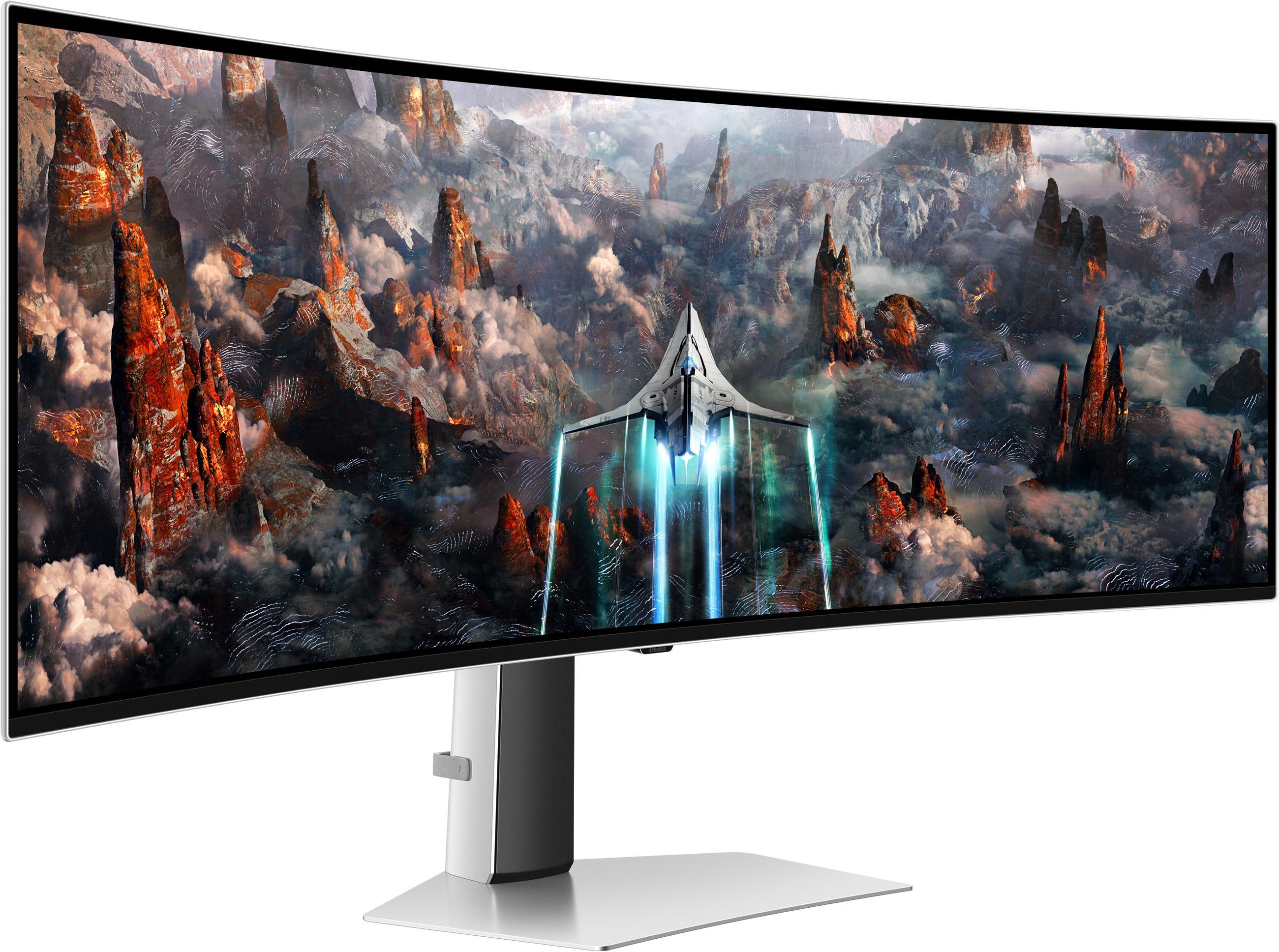 Samsung - Monitor Curvo Samsung Odyssey G9 49" G93SC OLED DQHD 240Hz 0.03ms