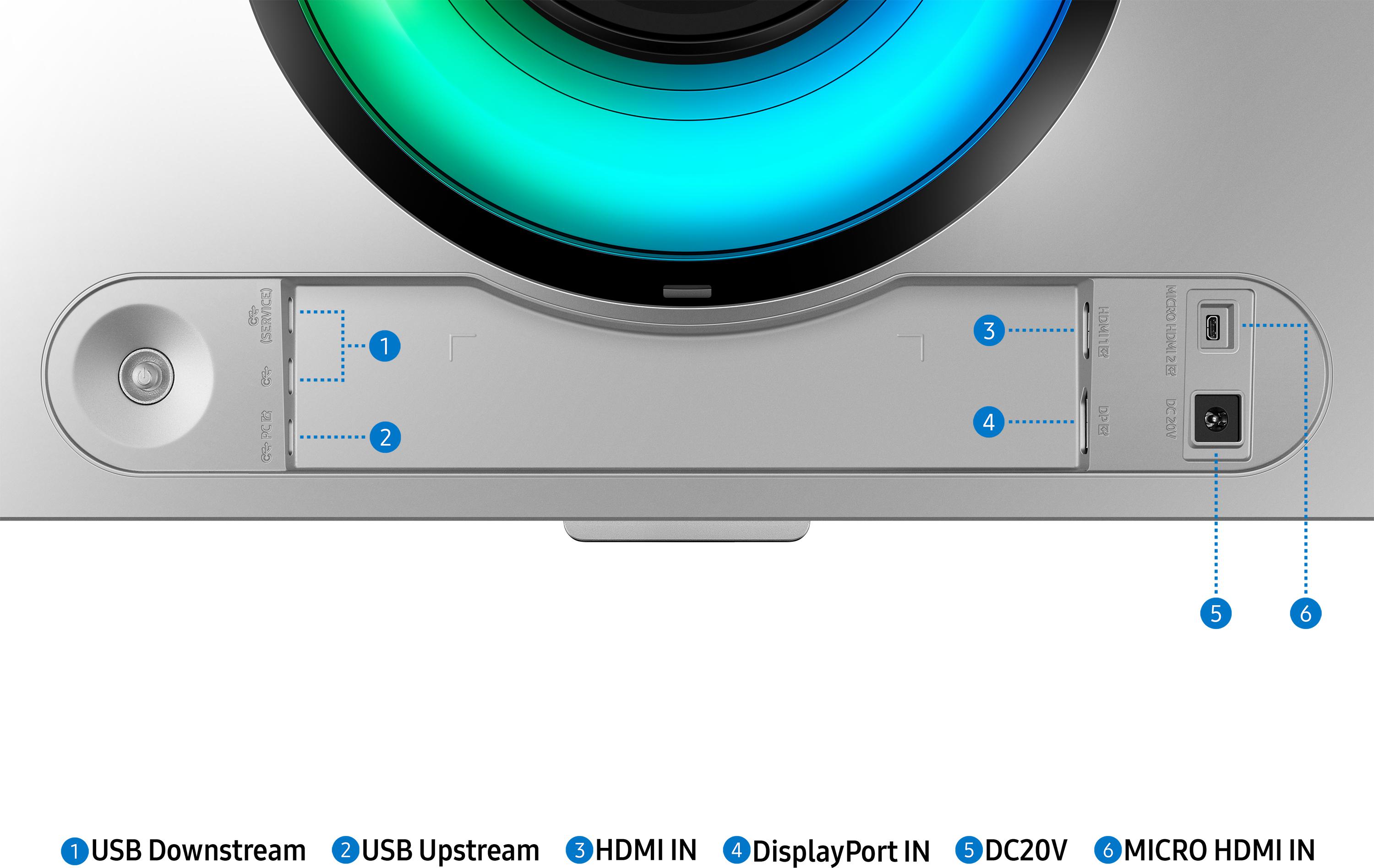 Samsung - Monitor Curvo Samsung Odyssey G9 49" G93SC OLED DQHD 240Hz 0.03ms