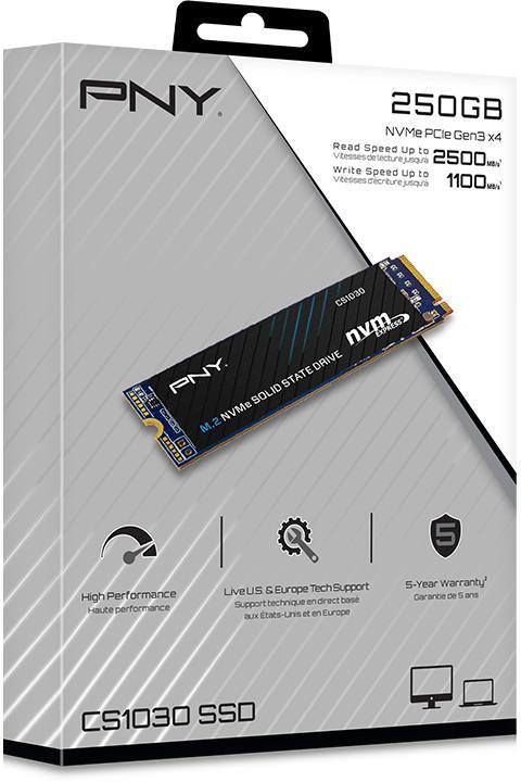 Picture of Picture of SSD PNY CS1030 250GB M.2 NVMe (2000/1100MB/s)