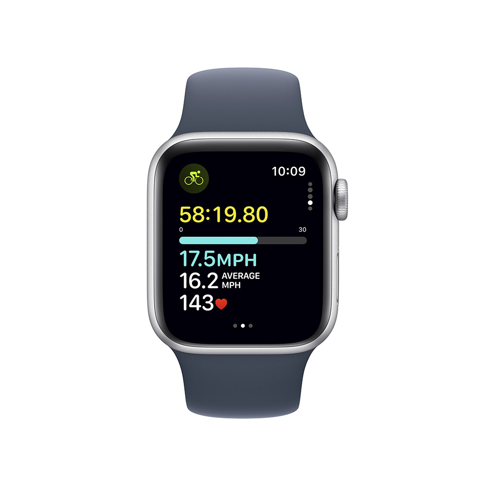 Apple - Smartwatch Apple Watch SE GPS 40mm Silver Aluminium Case con Storm Blue Sport Band  (S/M)