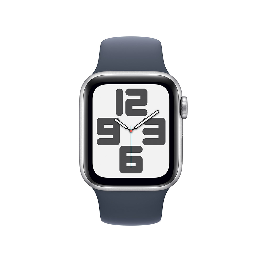 Picture of Picture of Smartwatch Apple Watch SE GPS 40mm Silver Aluminium Case con Storm Blue Sport Band  (S/M)
