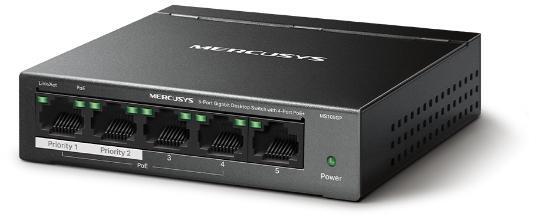 Picture of Picture of Switch SOHO Mercusys MS105GP 5 Portas Gigabit UnManaged PoE+