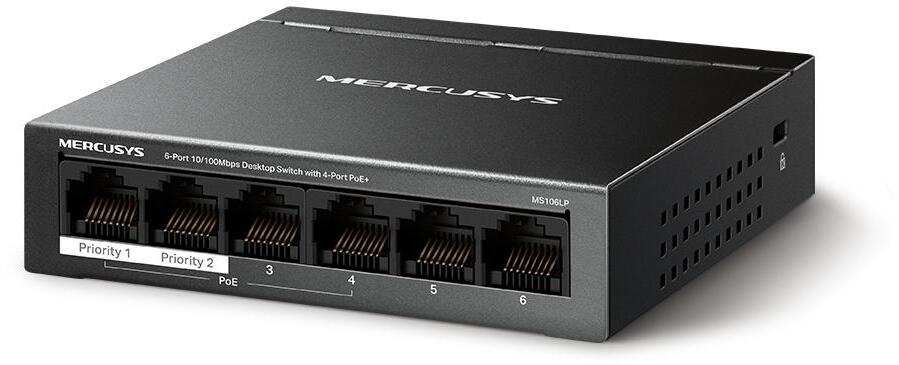Picture of Picture of Switch SOHO Mercusys MS106LP 6 Portas 10/100 Mbps Managed PoE+
