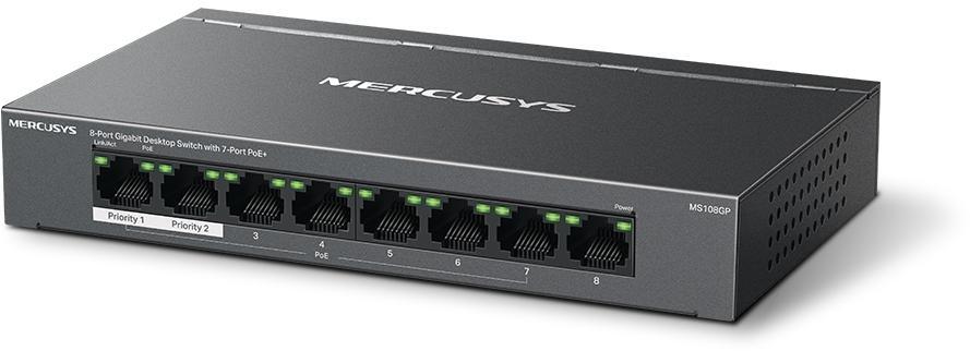 Picture of Picture of Switch SOHO Mercusys MS108GP 8 Portas Gigabit UnManaged PoE+