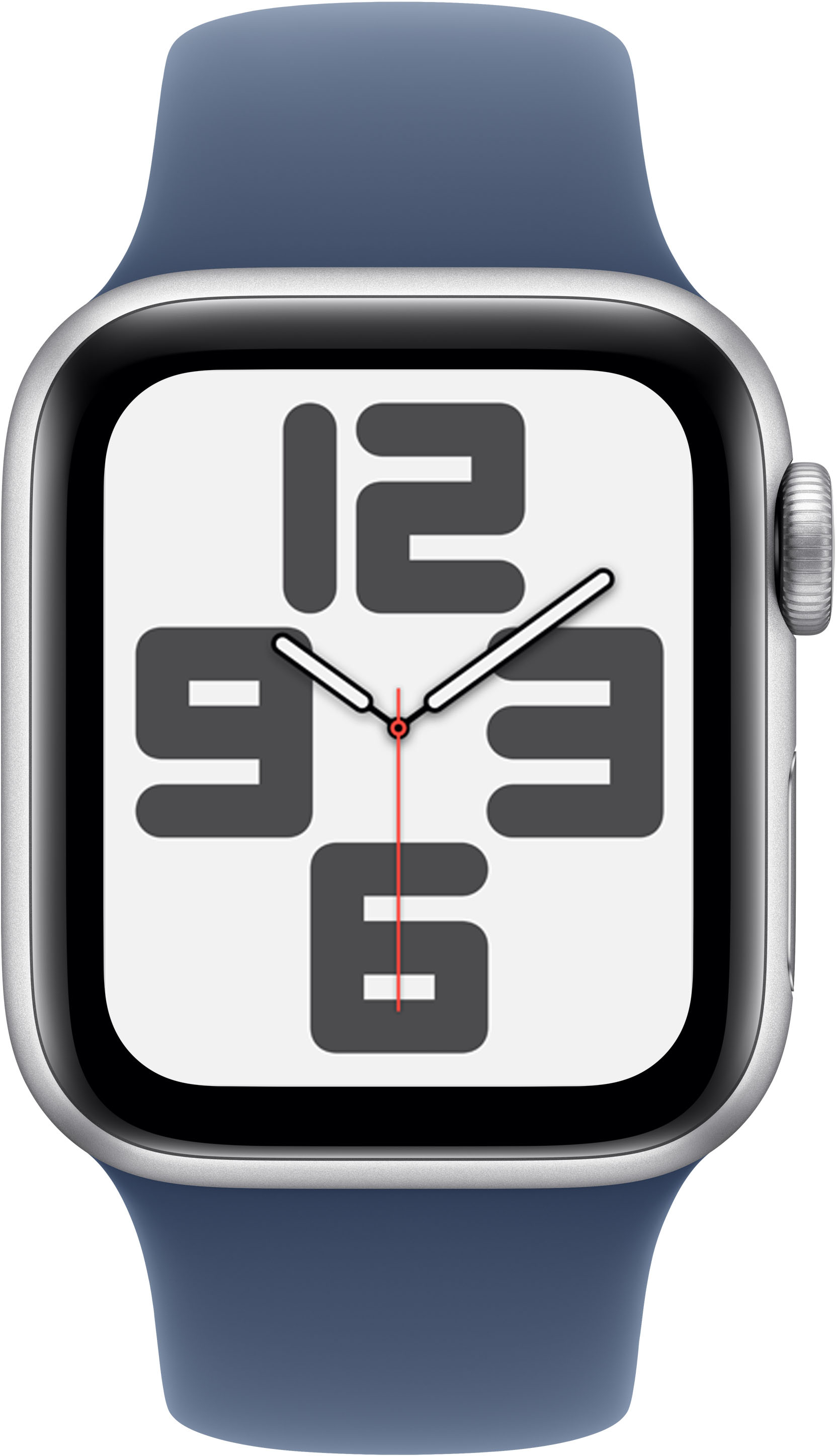 Picture of Picture of Smartwatch Apple Watch SE (2024) GPS 40mm Aluminio Plata c/ Correa Deportiva Azul Denim - S/M