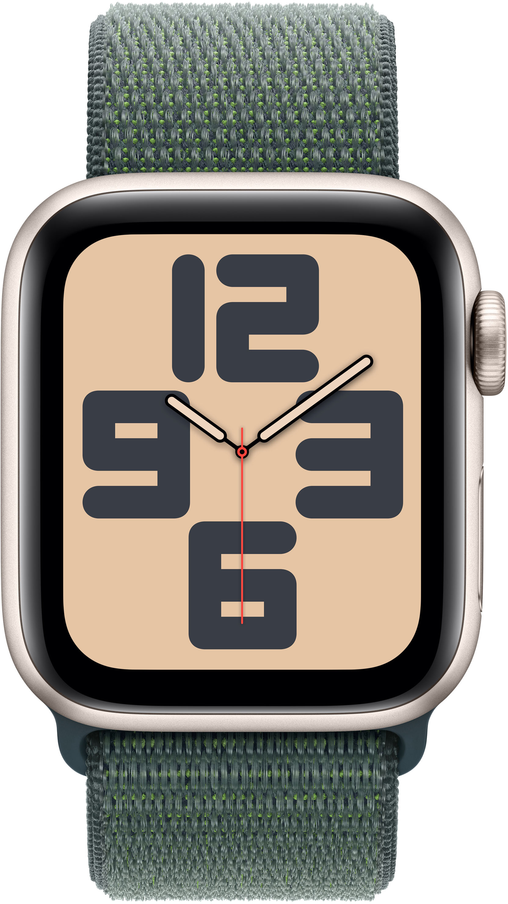Picture of Picture of Smartwatch Apple Watch SE (2024) GPS 40mm Alumínio Starlight c/ Loop Deportiva Lake Green